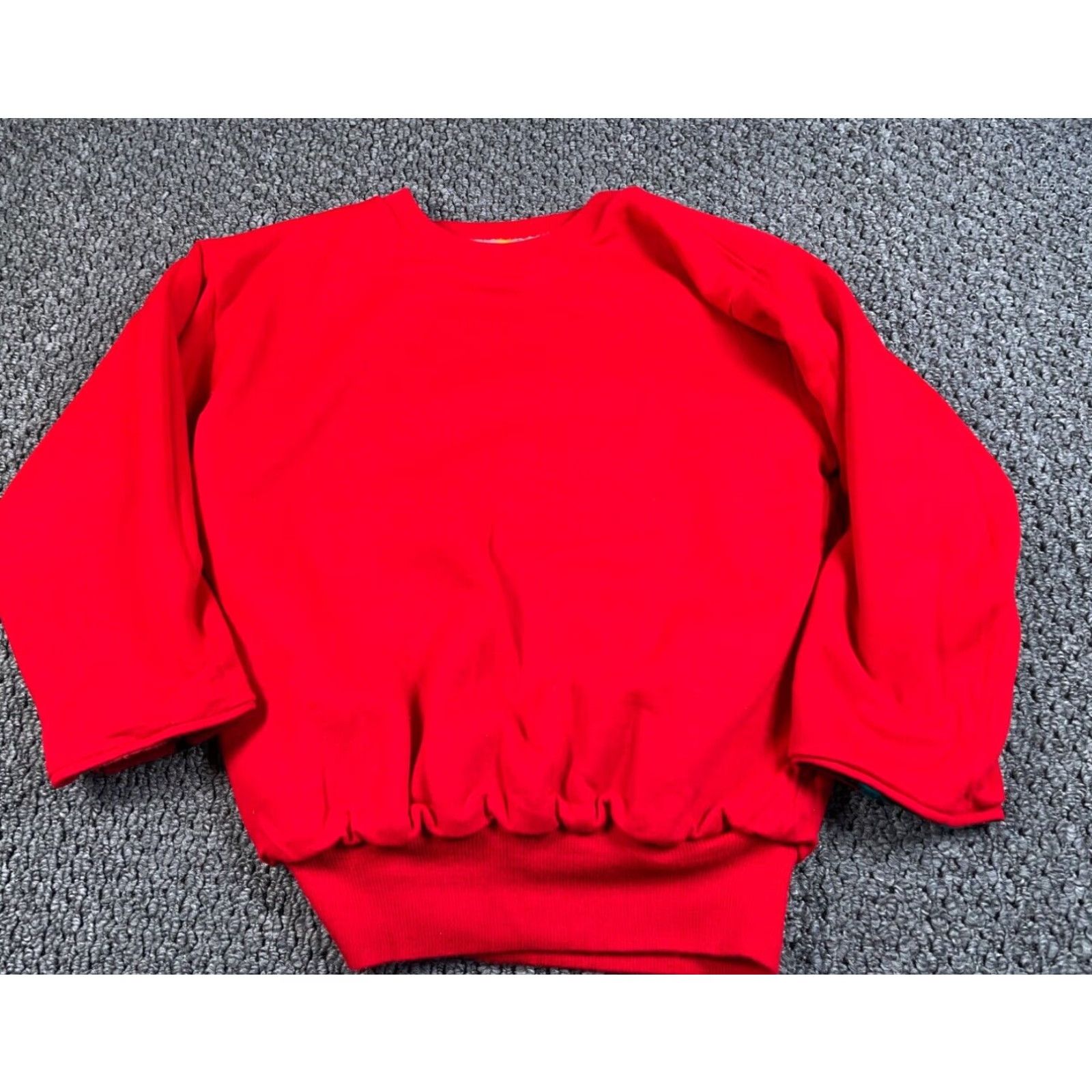 Vintage Vintage VTG 90s Reversible Geometric Pattern Fleece Sweatshirt Women's Large Red Aztec Size L / US 10 / IT 46 - 3 Thumbnail