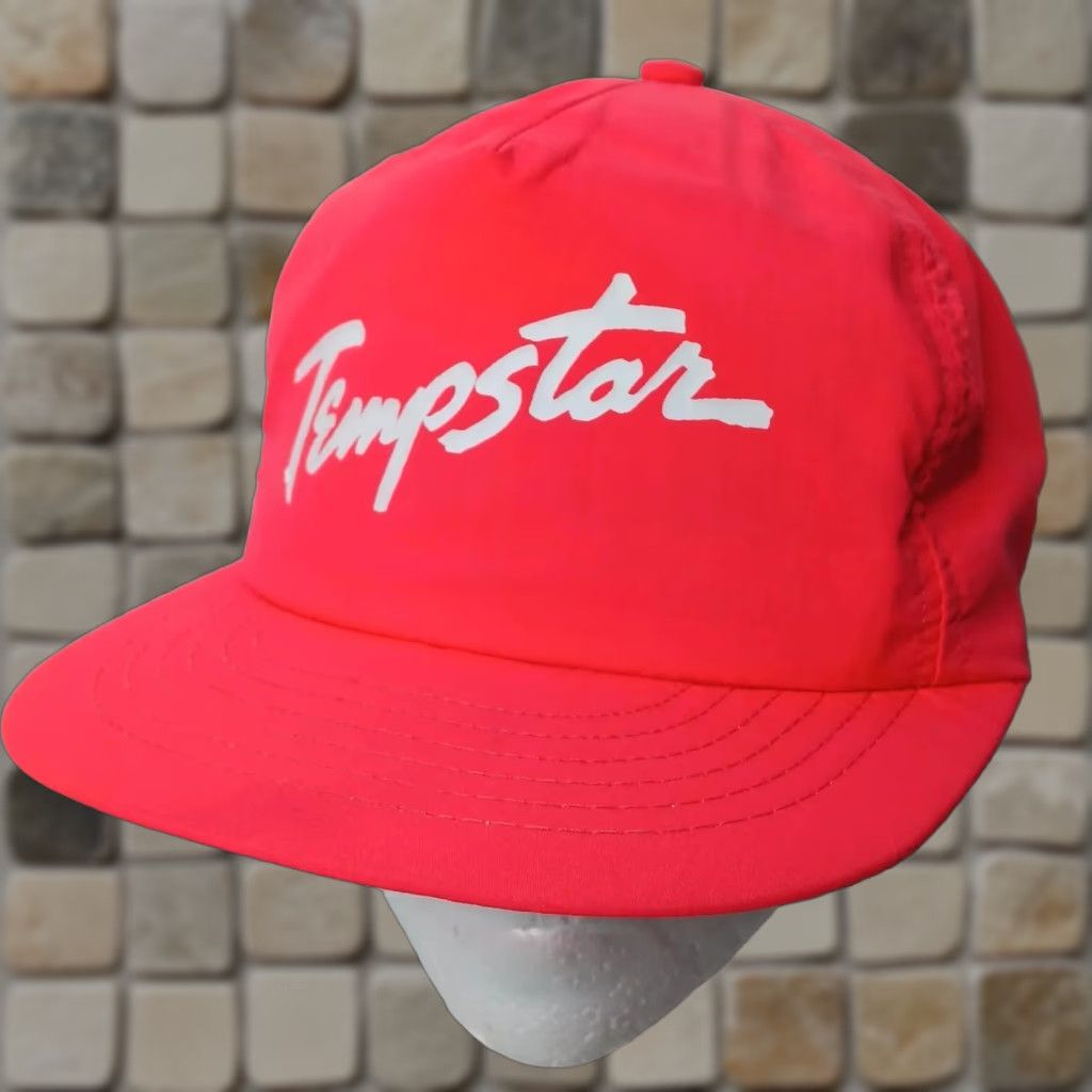 Vintage VINTAGE Swingster Neon Pink HVAC Snapback Hat Unisex Adults 1980s Fall Spring Summer Size ONE SIZE - 1 Thumbnail