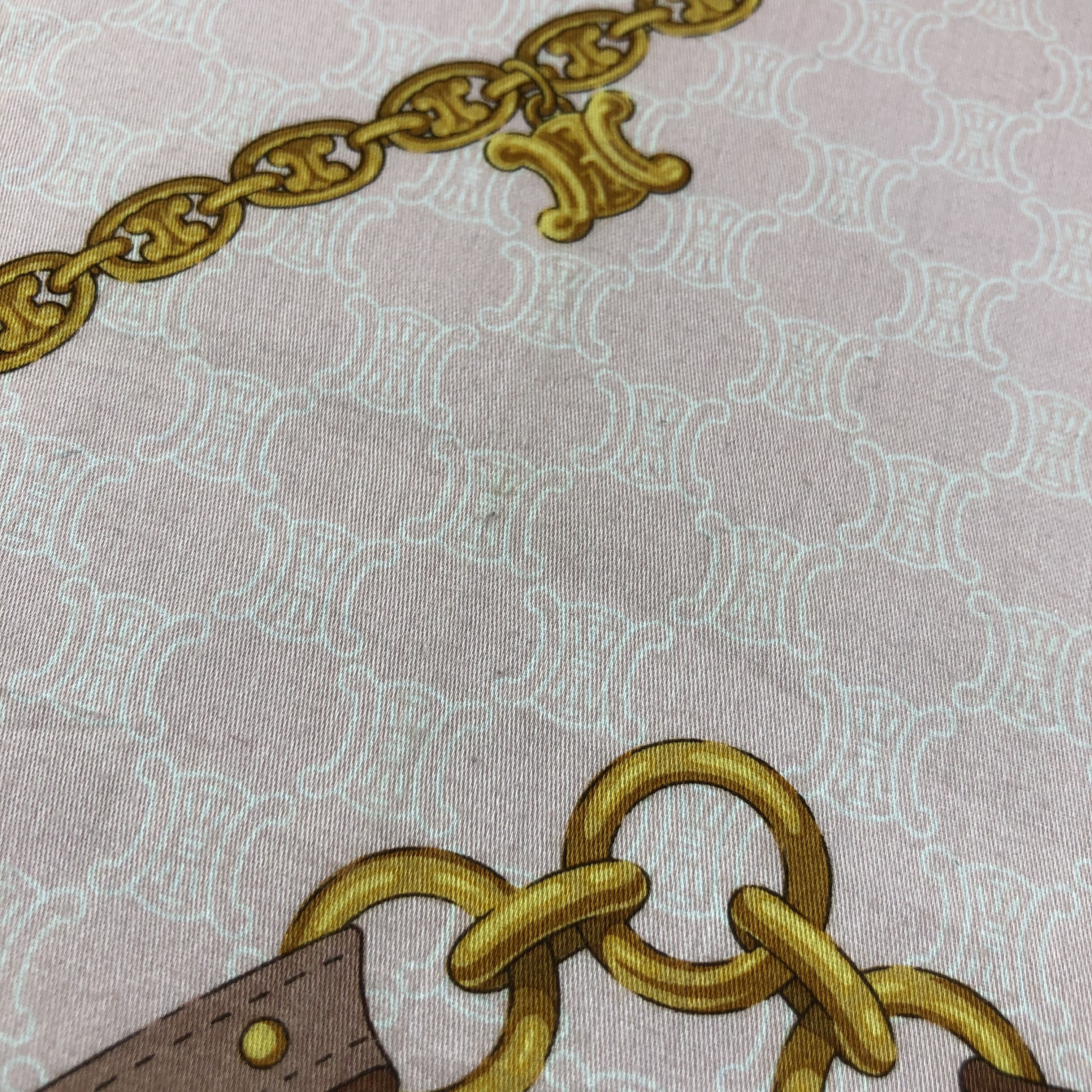 Celine Celine Gold Chains Handkerchief Neckerchief Bandana H1928 Size ONE SIZE - 10 Thumbnail
