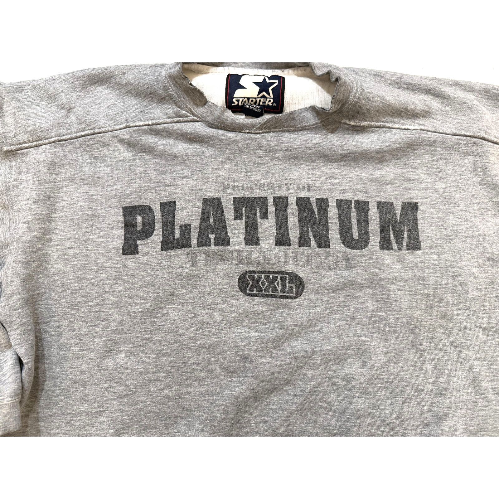 Starter Vintage 90s Starter Sweatshirt Mens 2XL Platinum Thrasher Size US XXL / EU 58 / 5 - 2 Thumbnail