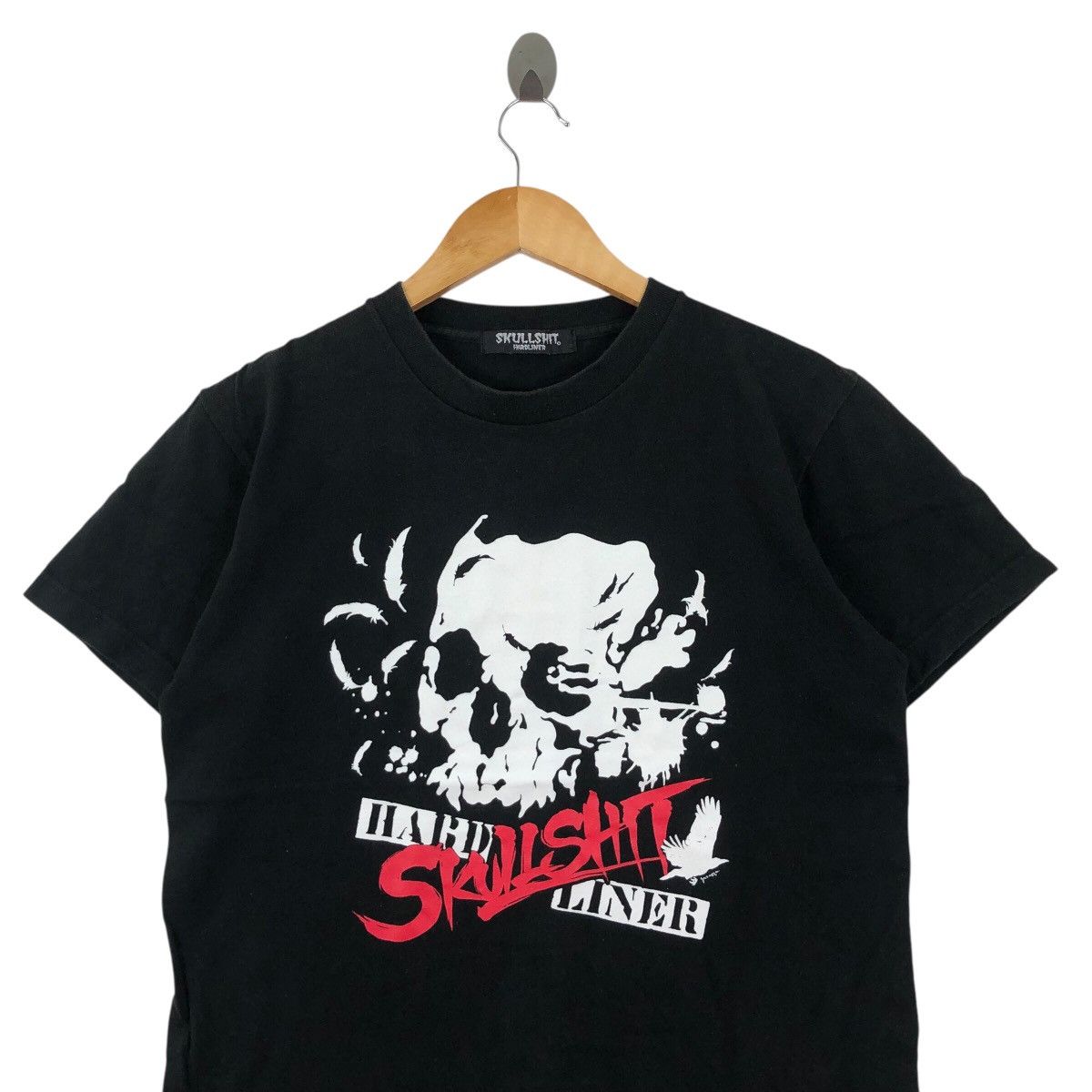 Japanese Brand SKULLSHIT Hardliner Croms T Shirt Size US S / EU 44-46 / 1 - 2 Thumbnail