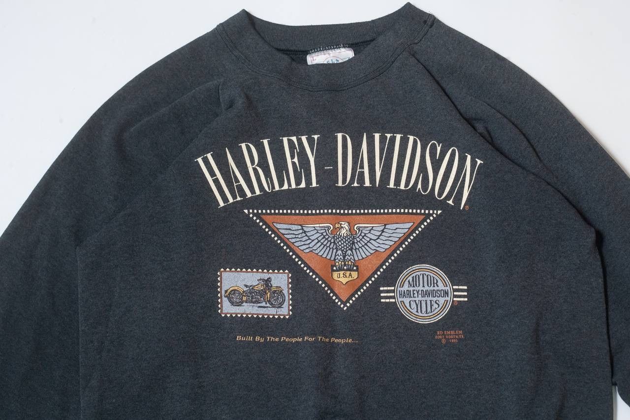 Harley Davidson Harley Davidson 3D Emblem Biker Moto Crewneck 1991 Size US L / EU 52-54 / 3 - 2 Thumbnail