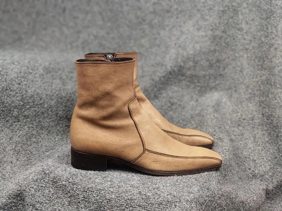 Yves Saint Laurent Vintage Yves Saint Laurent rive gauche Leather zip Boots Size US 9 / EU 42 - 2 Thumbnail
