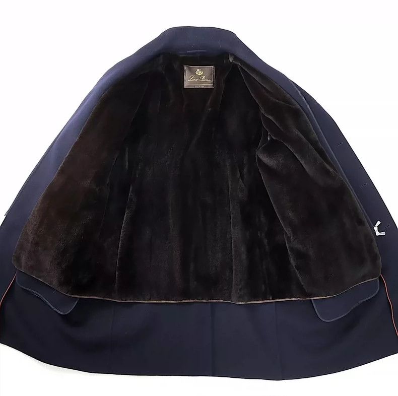 Loro Piana LORO PIANA Cashmere and mink fur coat Size US XL / EU 56 / 4 - 2 Thumbnail