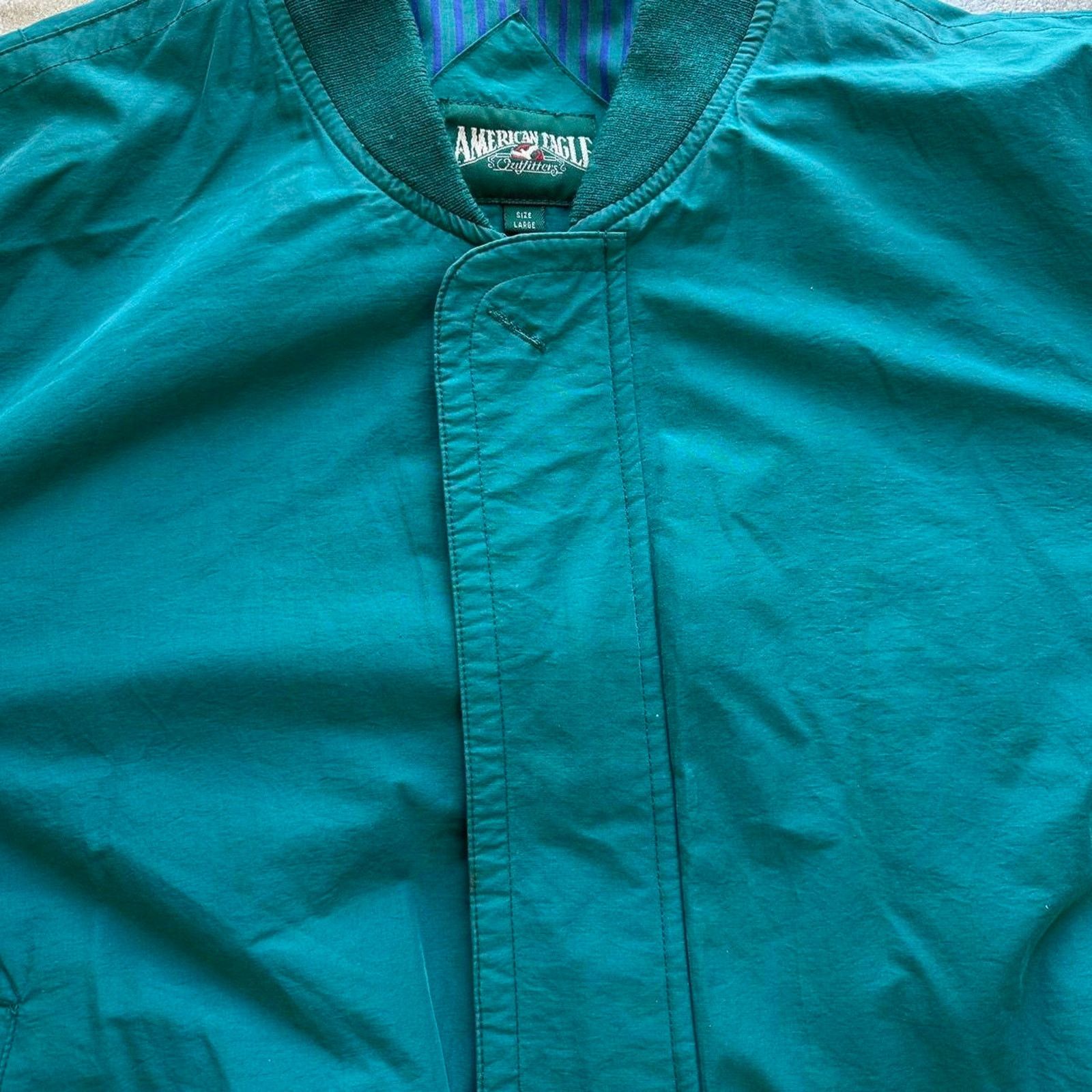 American Eagle Outfitters Vintage American Eagle Bomber Jacket Size Mens Large Size US L / EU 52-54 / 3 - 3 Thumbnail