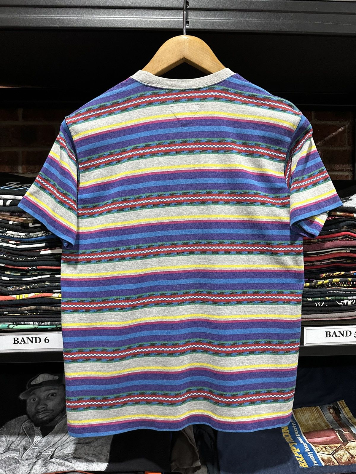 Hai Sporting Gear Vintage Issey Miyake Studio Stripe Tee Size US M / EU 48-50 / 2 - 7 Thumbnail