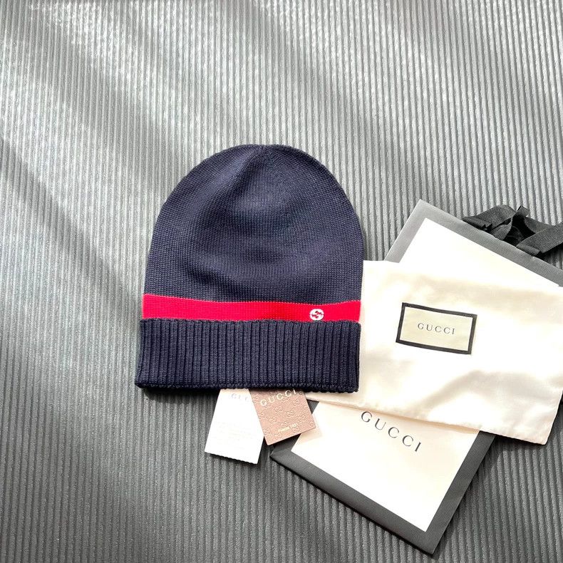 Gucci Gucci SizeM Logo knitted hat Size ONE SIZE - 1 Thumbnail