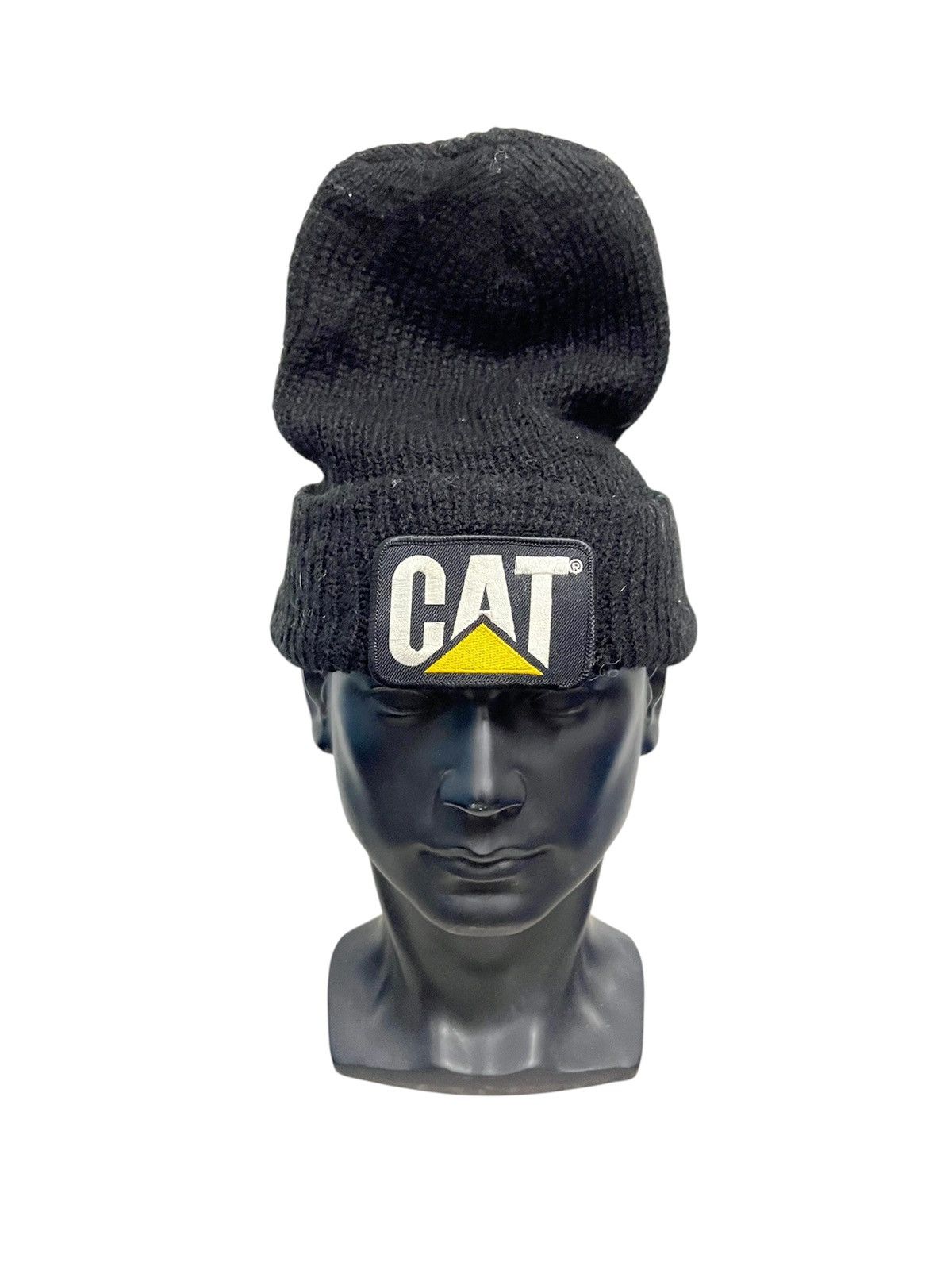 Caterpillar Vintage Caterpillar Big logo Beanie Hat Size ONE SIZE - 1 Thumbnail