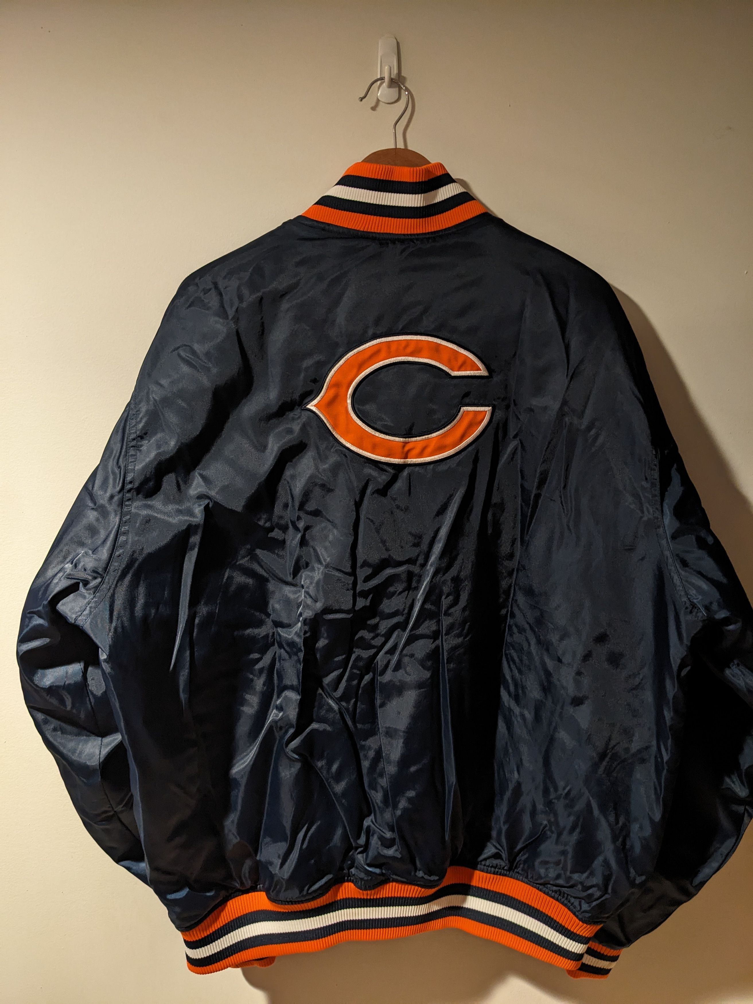 NFL × Vintage Vintage Y2K Chicago Bears NFL Football X-Large Bomber Jacket Size US XL / EU 56 / 4 - 5 Thumbnail