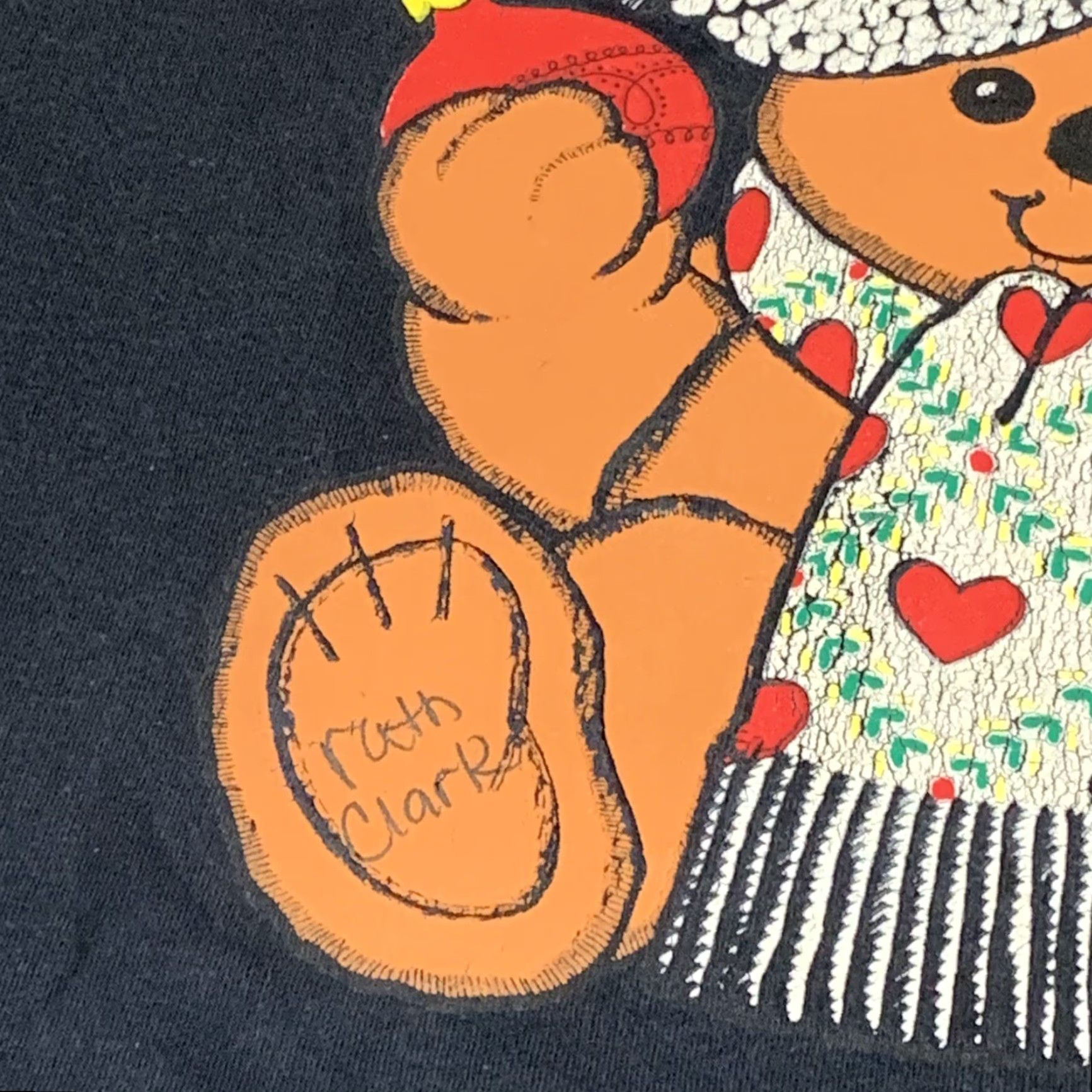 Vintage Vtg Christmas Bear T Shirt Black Large 1990s Single Stitch Graphic Tee Men Womens Christmas Happy Holidays +0? Size US L / EU 52-54 / 3 - 4 Thumbnail
