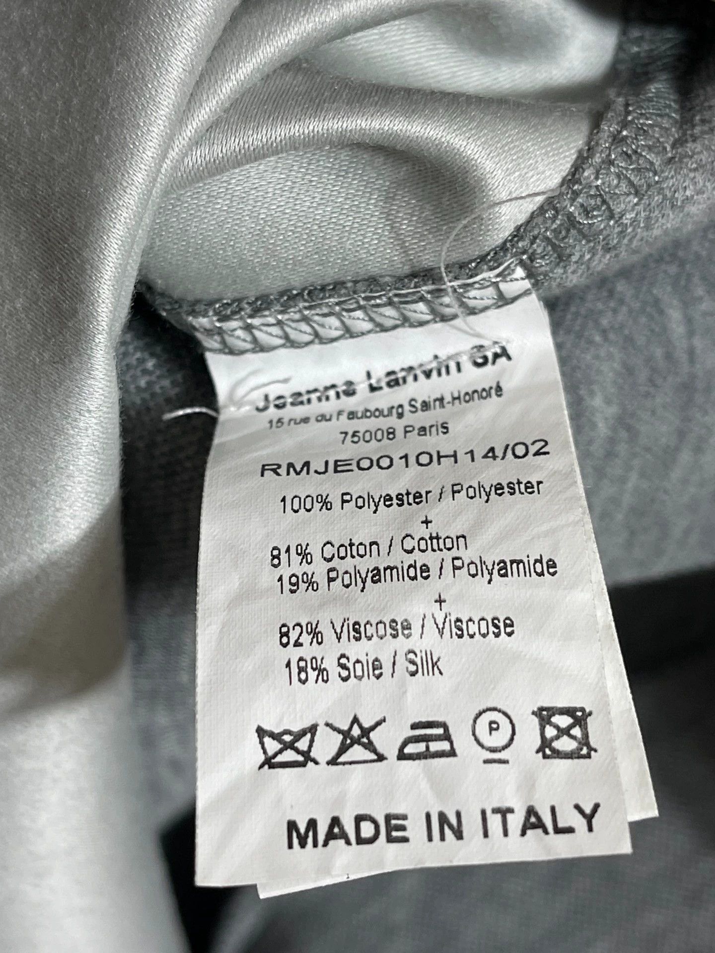 Lanvin Lanvin Silk Blend Oversized Short Sleeve Tee M/L Embroidered Size US M / EU 48-50 / 2 - 6 Thumbnail