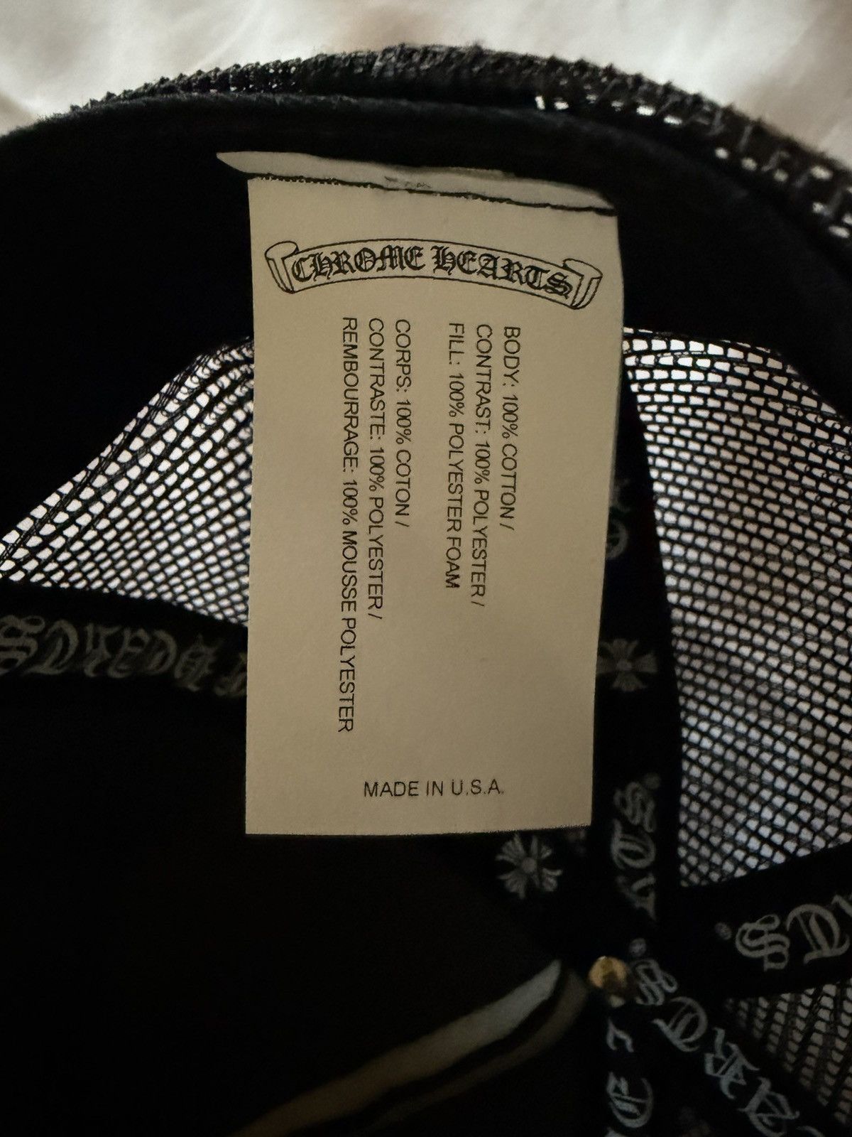 Chrome Hearts Chrome Hearts Las Vegas Trucker Hat Size ONE SIZE - 5 Thumbnail