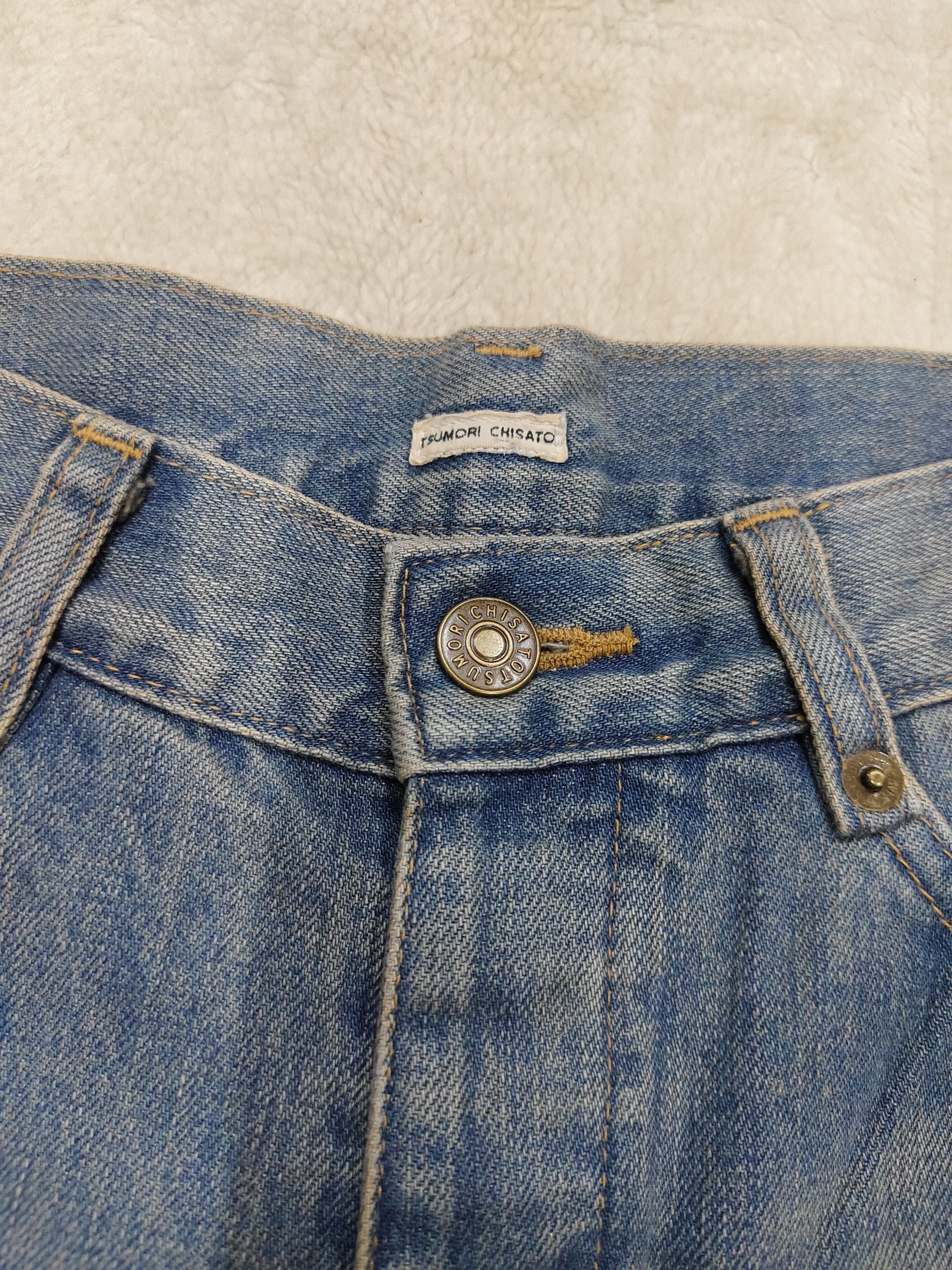 Tsumori Chisato 🇯🇵 Tsumori Chisato 🇯🇵 Gold Metalic Painted Jeans Size 30" / US 8 / IT 44 - 5 Thumbnail