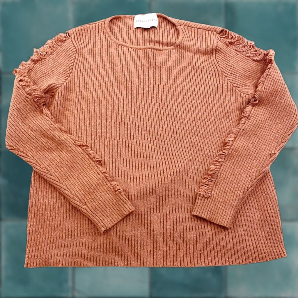 Anthropologie Anthropologie Paper Crane Sweater Womens Medium Rust Size M / US 6-8 / IT 42-44 - 1 Thumbnail
