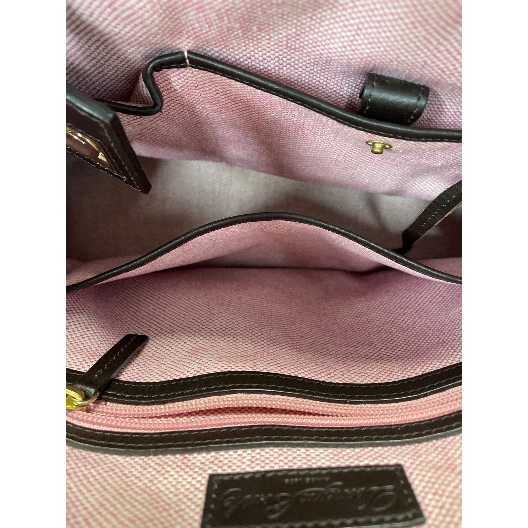 Dooney Bourke Womans Brown Croc Embossed Leather Tote Wristl