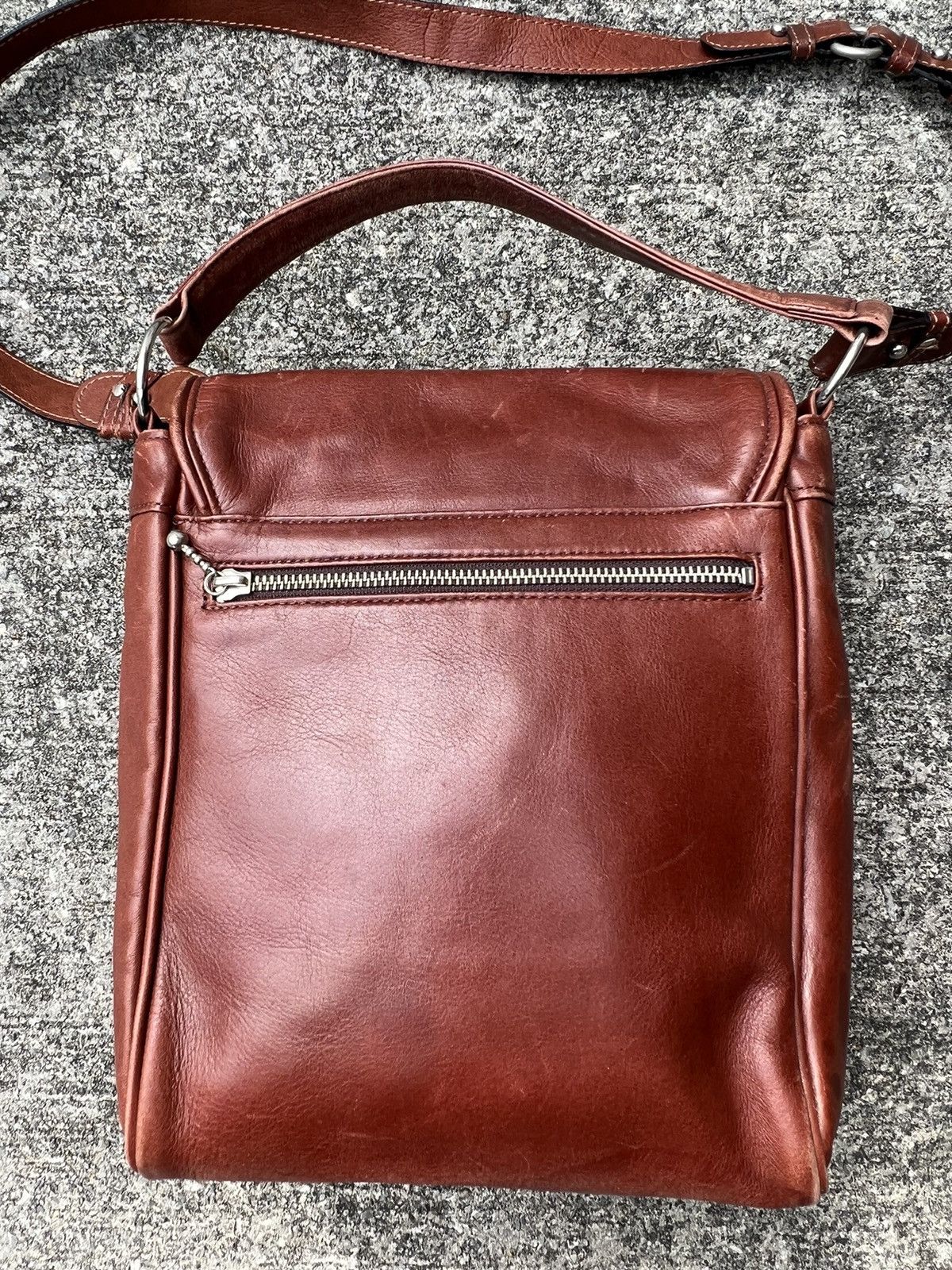 Tokio Kumagai Vintage 90s Tokio Kumagai Paris Patina Leather 2 Way Bag Size ONE SIZE - 15 Thumbnail
