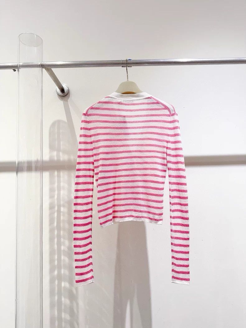 Dior New Dior Striped Cardigan with Tag-2506 Size L / US 10 / IT 46 - 2 Thumbnail
