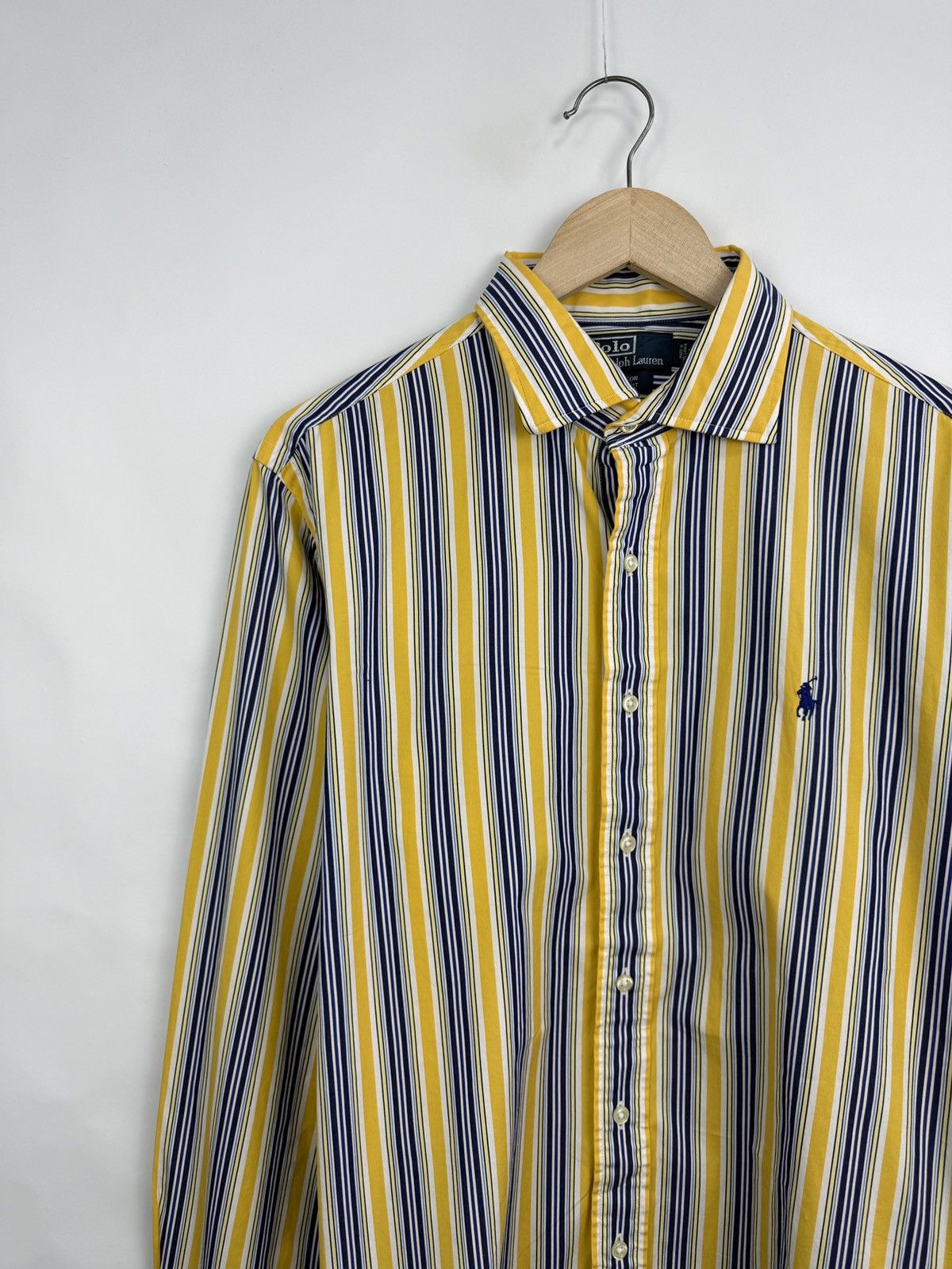 Polo Ralph Lauren 🇺🇸 Vintage 90s Ralph Lauren Stanton Custom Fit Shirt Retro Size US L / EU 52-54 / 3 - 2 Thumbnail
