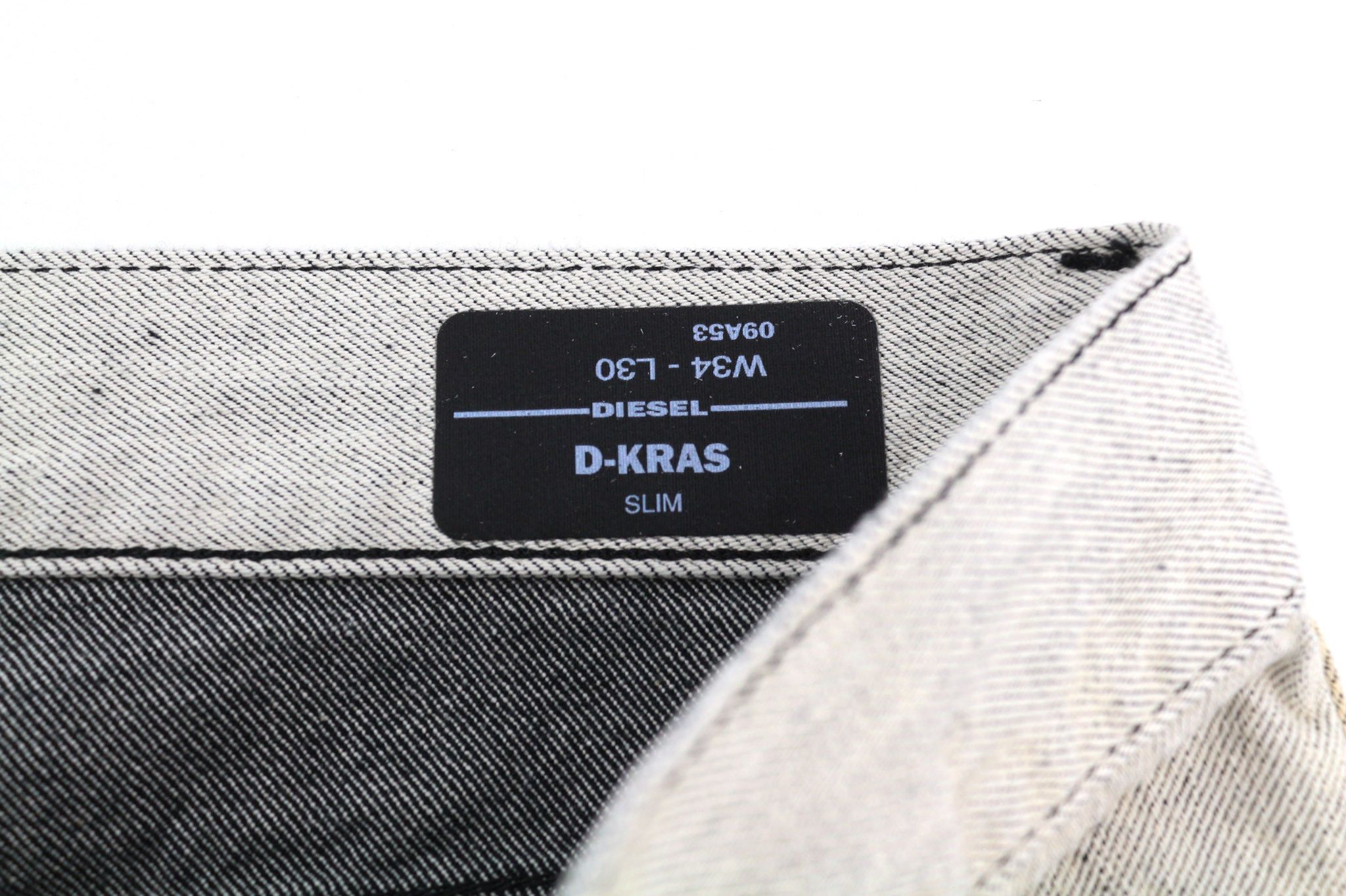 Diesel D-KRAS 09A53 W34/L30 Slim Painted Light Denim Jeans 40156 Size US 34 / EU 50 - 10 Thumbnail