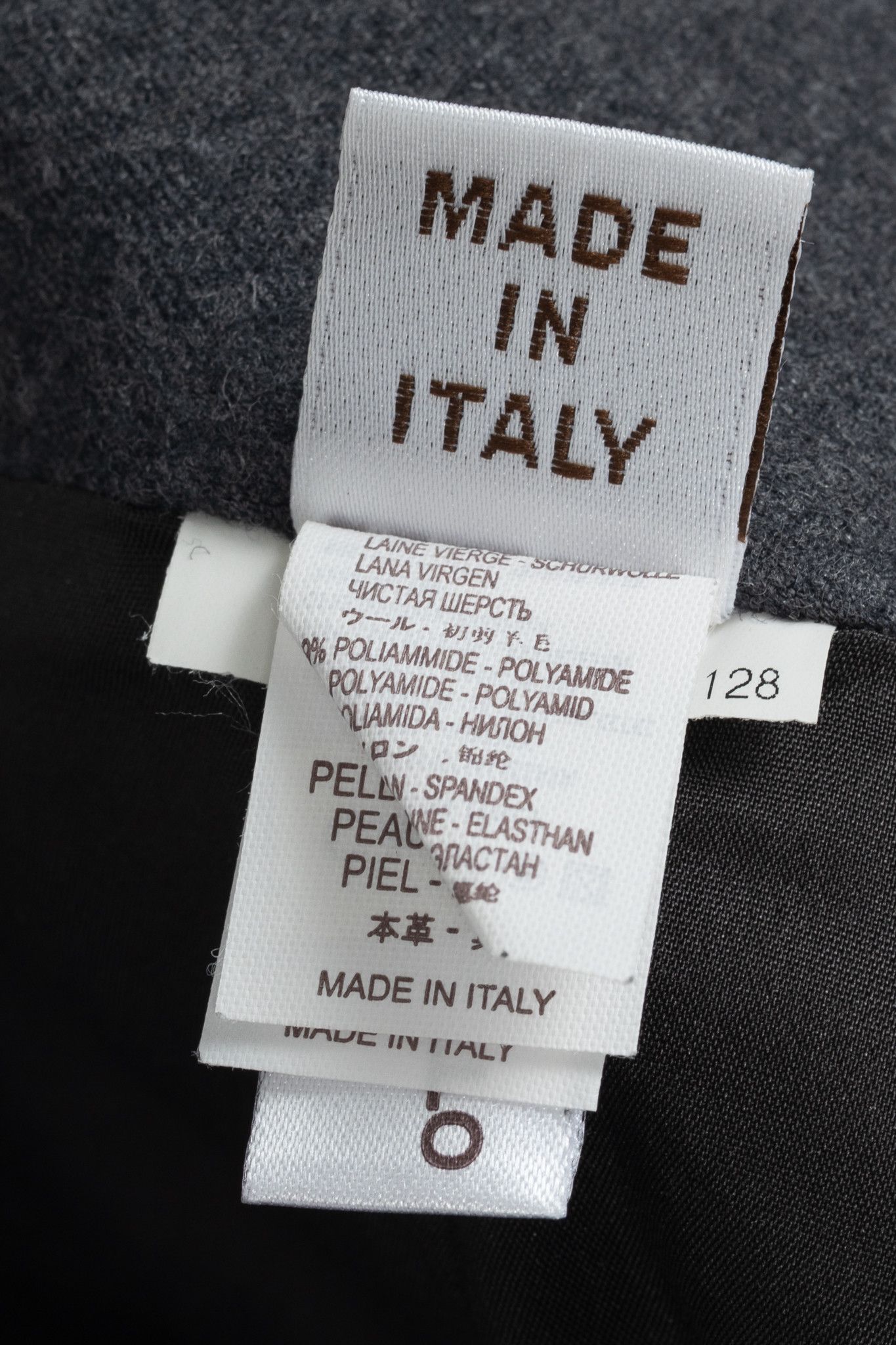 Brunello Cucinelli Brunello Cucinelli Grey Leather-Panel Pencil Skirt Size 27" / US 4 / IT 40 - 8 Thumbnail