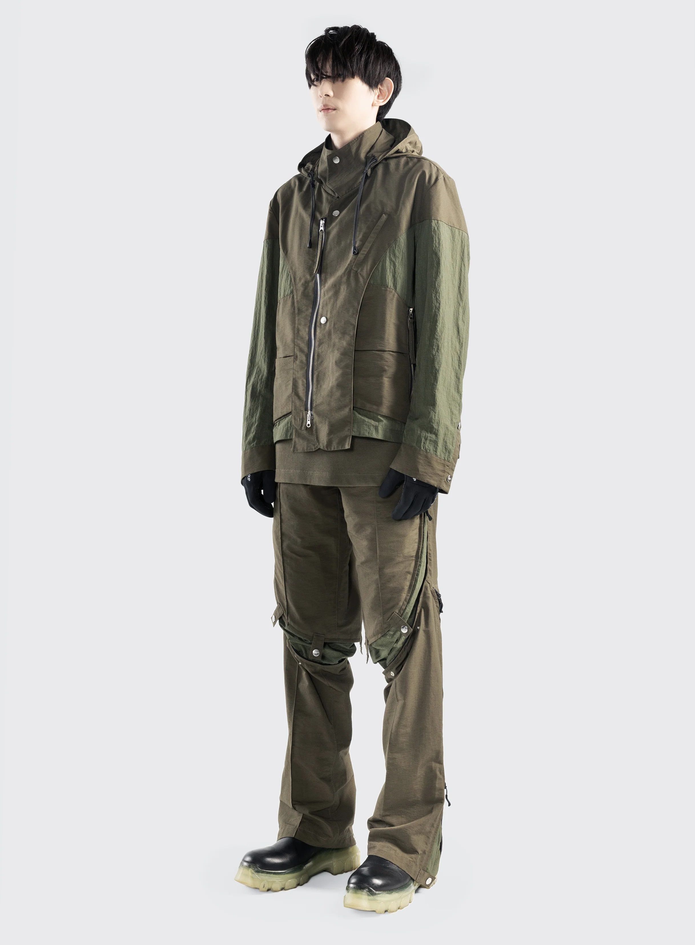 Guerrilla Group Guerrilla Group S5-JJ01 Olive 3-Way Blazer Jacket Size US L / EU 52-54 / 3 - 2 Thumbnail
