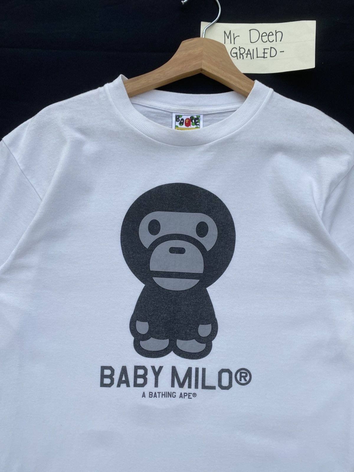 Bape Vintage Baby Milo A Bathing Ape White Tee Size US M / EU 48-50 / 2 - 7 Thumbnail