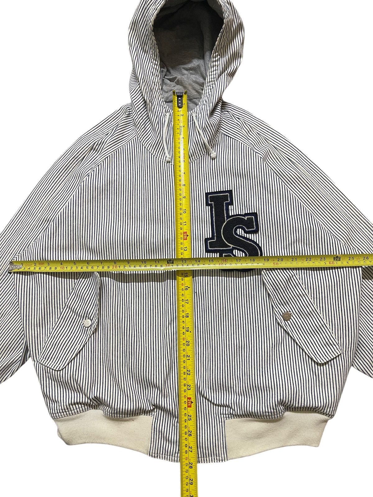 Issey Miyake 💥Rare💥 Vintage 80s Issey Miyake Denim Bomber Reversible Logo Size US L / EU 52-54 / 3 - 8 Thumbnail