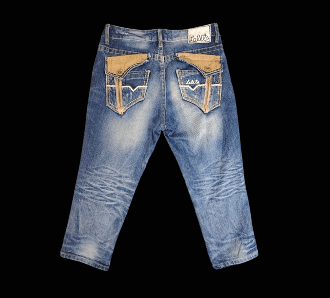 Other Lolita Jeans Distressed Vintage Denim , Rare Streetwear Size US 35 - 2 Thumbnail