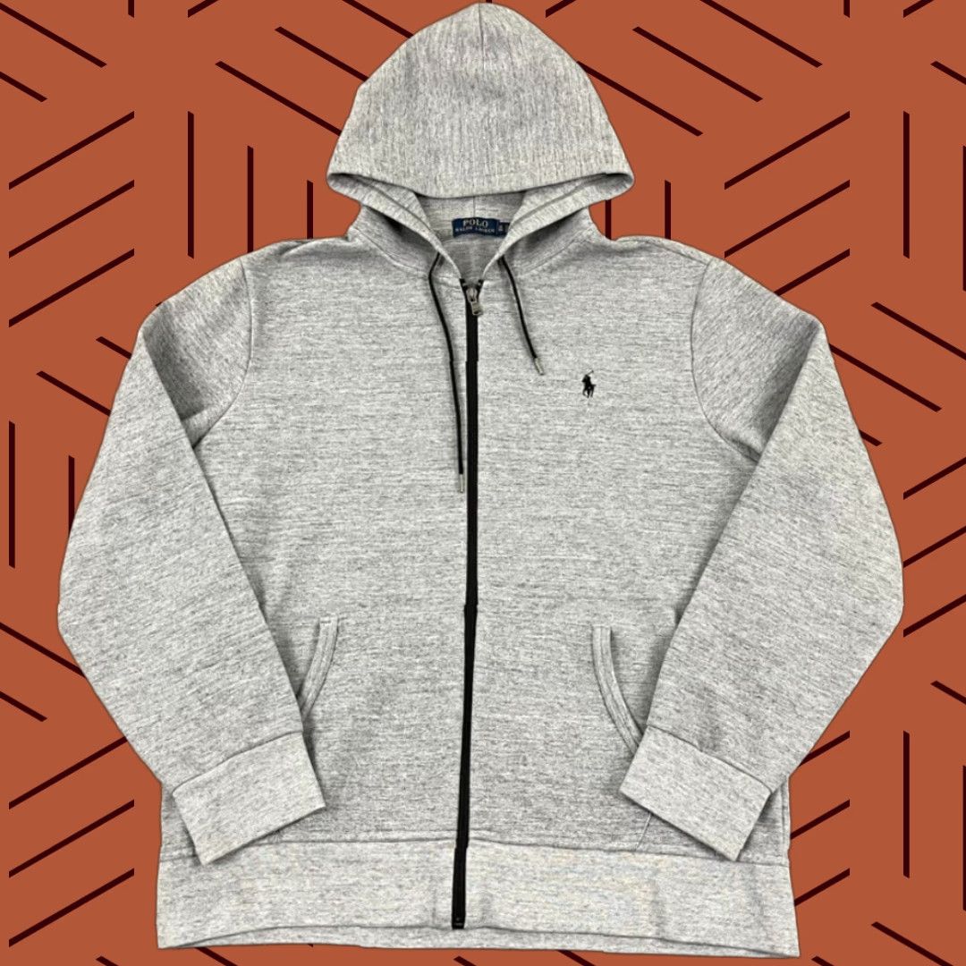 Polo Ralph Lauren Polo Ralph Lauren Jacket Mens XL Gray Fleece Full Zip Hooded Pockets Embroidered Logo Preppy Classic Designer Regular Size US XL / EU 56 / 4 - 1 Thumbnail