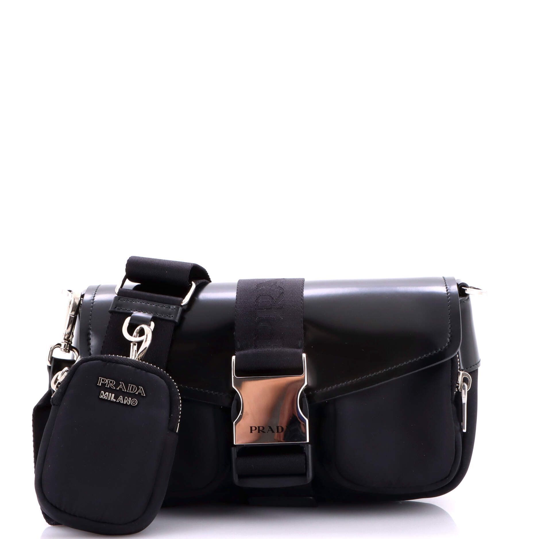 Prada Buckle Pocket Crossbody Bag Size ONE SIZE - 1 Thumbnail