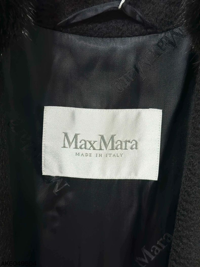 Max Mara Max Mara Black cashmere coat with mink collar Size M / US 6-8 / IT 42-44 - 5 Thumbnail