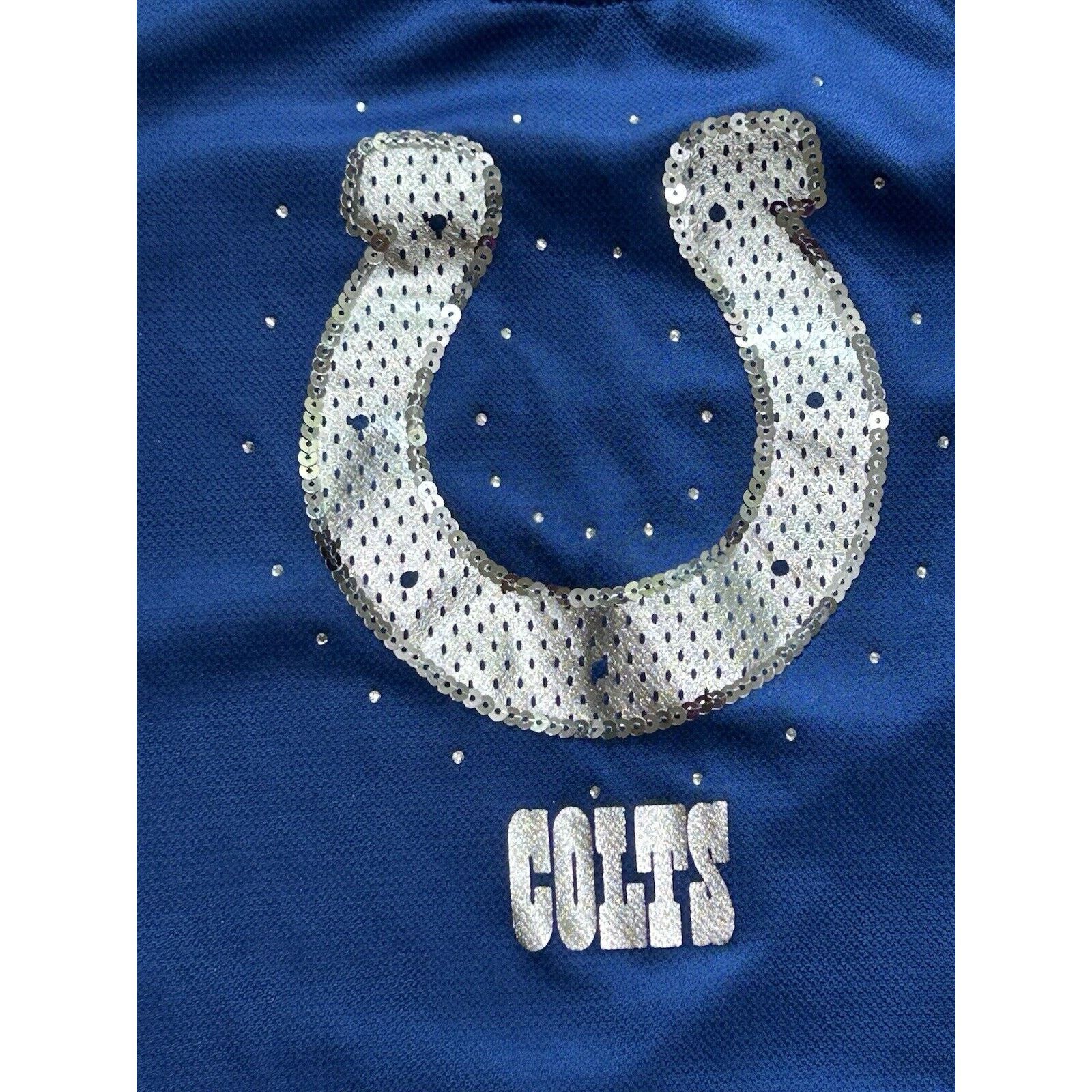 Majestic Majestic Fan Fashion Women XL Colts Sequin Blue White Jersey Size US XL / EU 56 / 4 - 3 Thumbnail