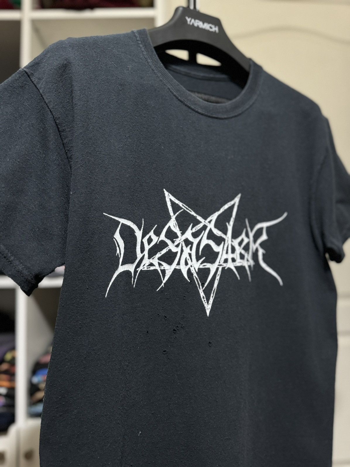 Band Tees × Vintage Vintage Desaster Band Or Be Banged Black Metal Tee Size US M / EU 48-50 / 2 - 5 Thumbnail