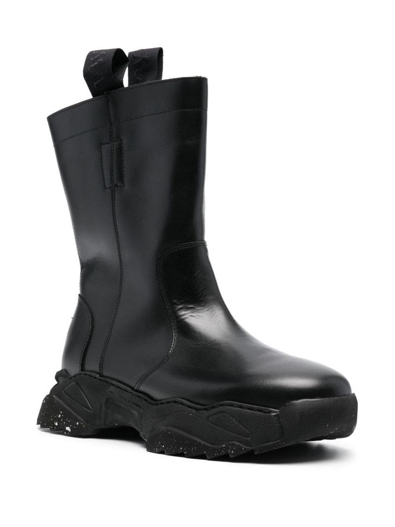 Vivienne Westwood o1f1d3z0426 Logo-Embossed Chunky Boots in Black Size US 8 / EU 41 - 2 Thumbnail