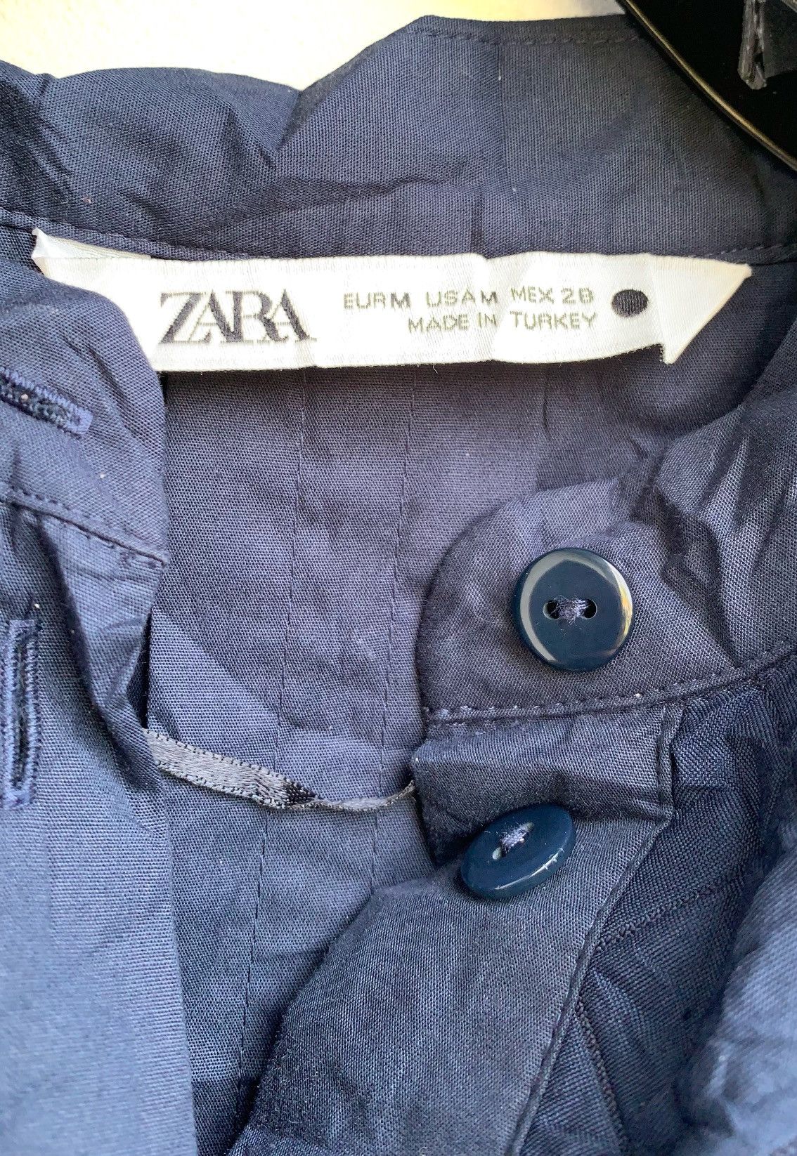 Vintage × Zara Vintage Buttons ups Shirt mandrin collar. Size M / US 6-8 / IT 42-44 - 9 Thumbnail