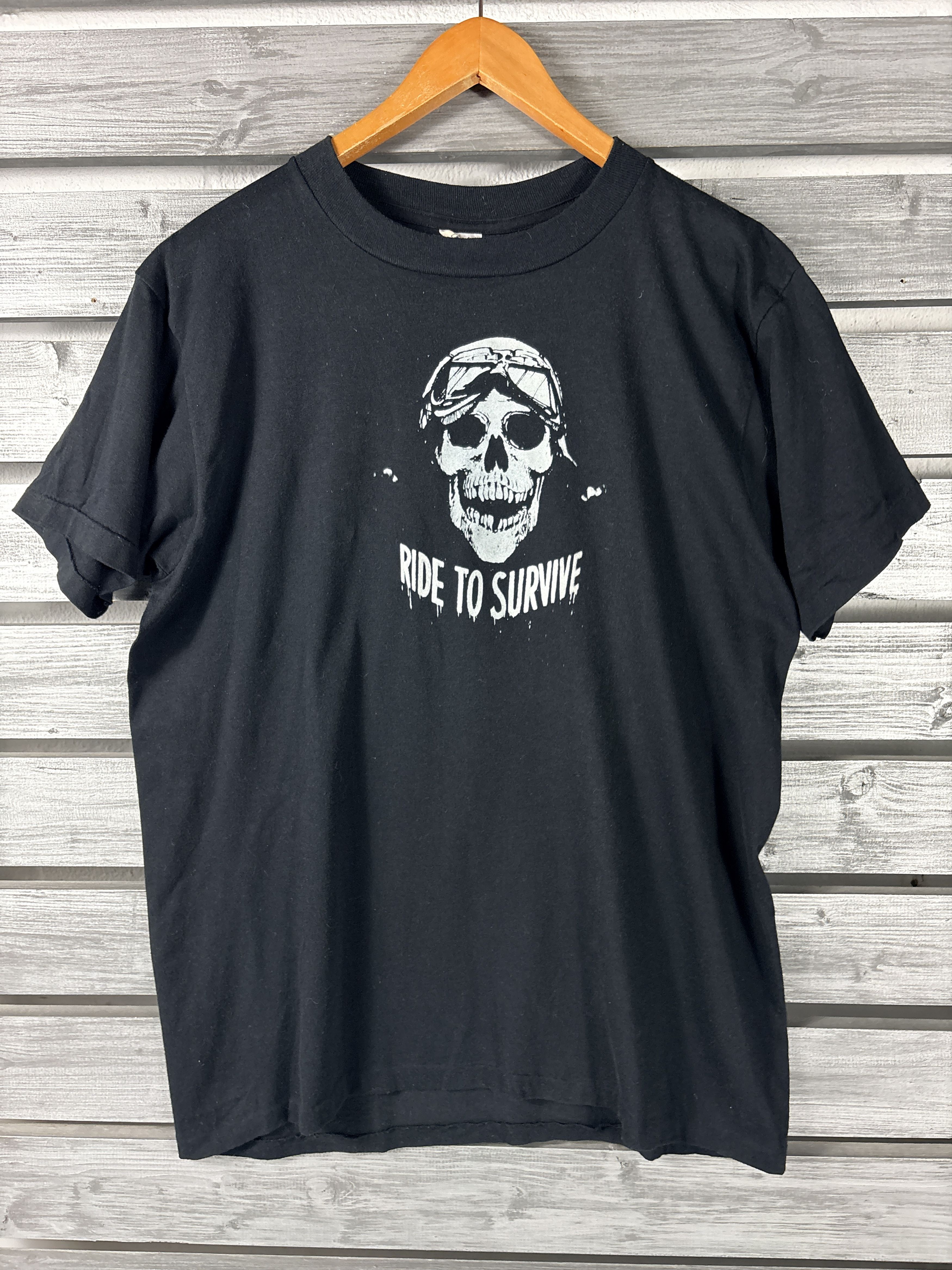 Other Vintage 80s Jerzees T-Shirt Mens XL/L Biker Motorcycle Skull Size US L / EU 52-54 / 3 - 1 Thumbnail