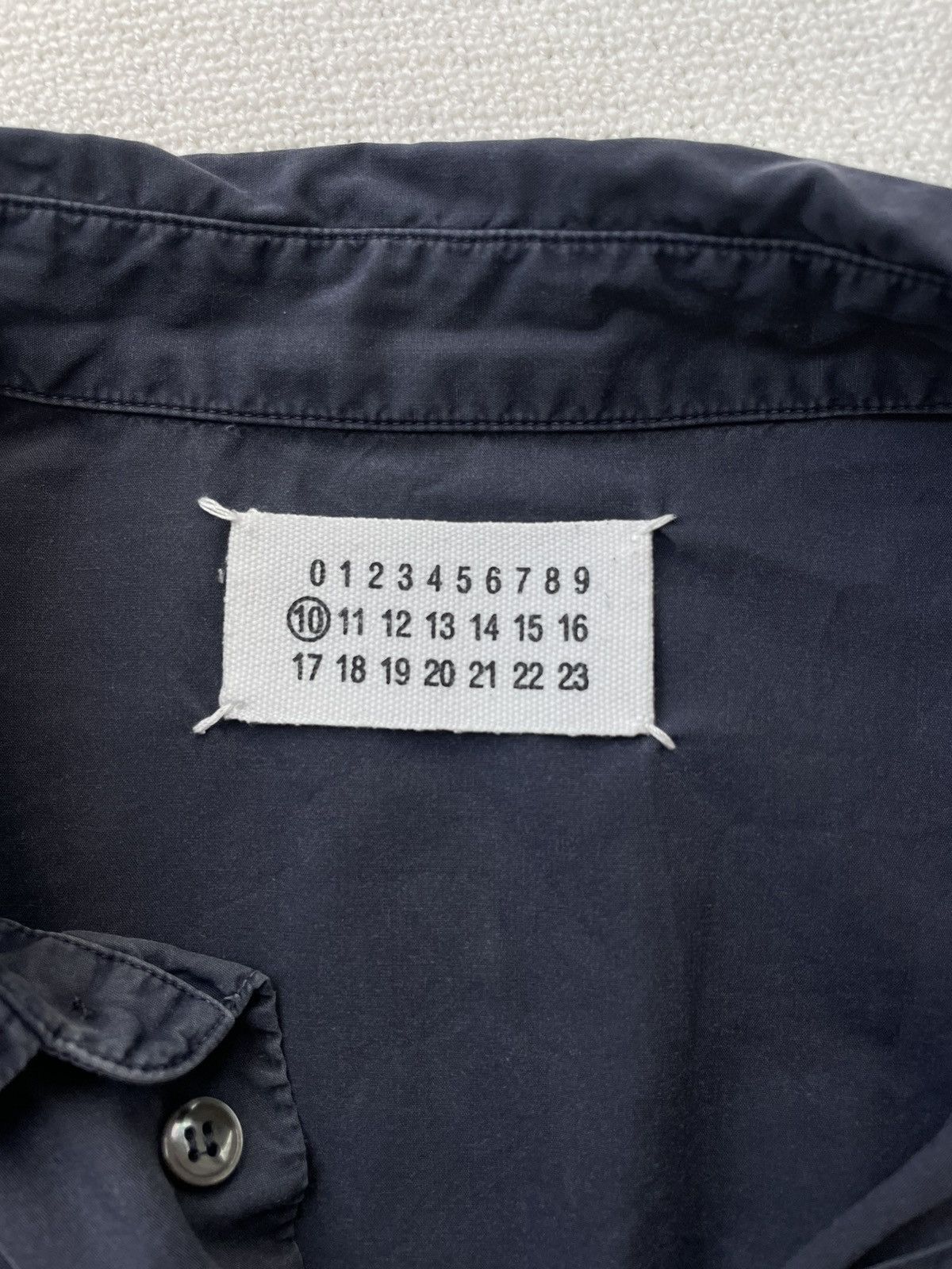 Martin Margiela Vintage Navy Blue Cotton Shirt 50 Size