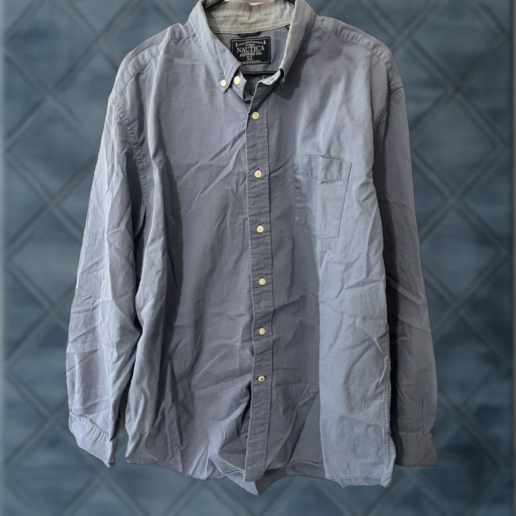 Nautica Nautica Sea Voyage Plaid Button-Up Shirt Men XL Blue Size US XL / EU 56 / 4 - 1 Thumbnail