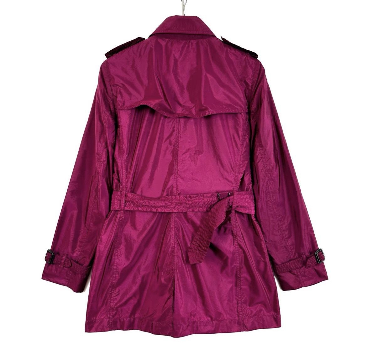 Burberry Burberry Magenta Mid-Length Double-Breasted Trench Coat K12 Size M / US 6-8 / IT 42-44 - 2 Thumbnail