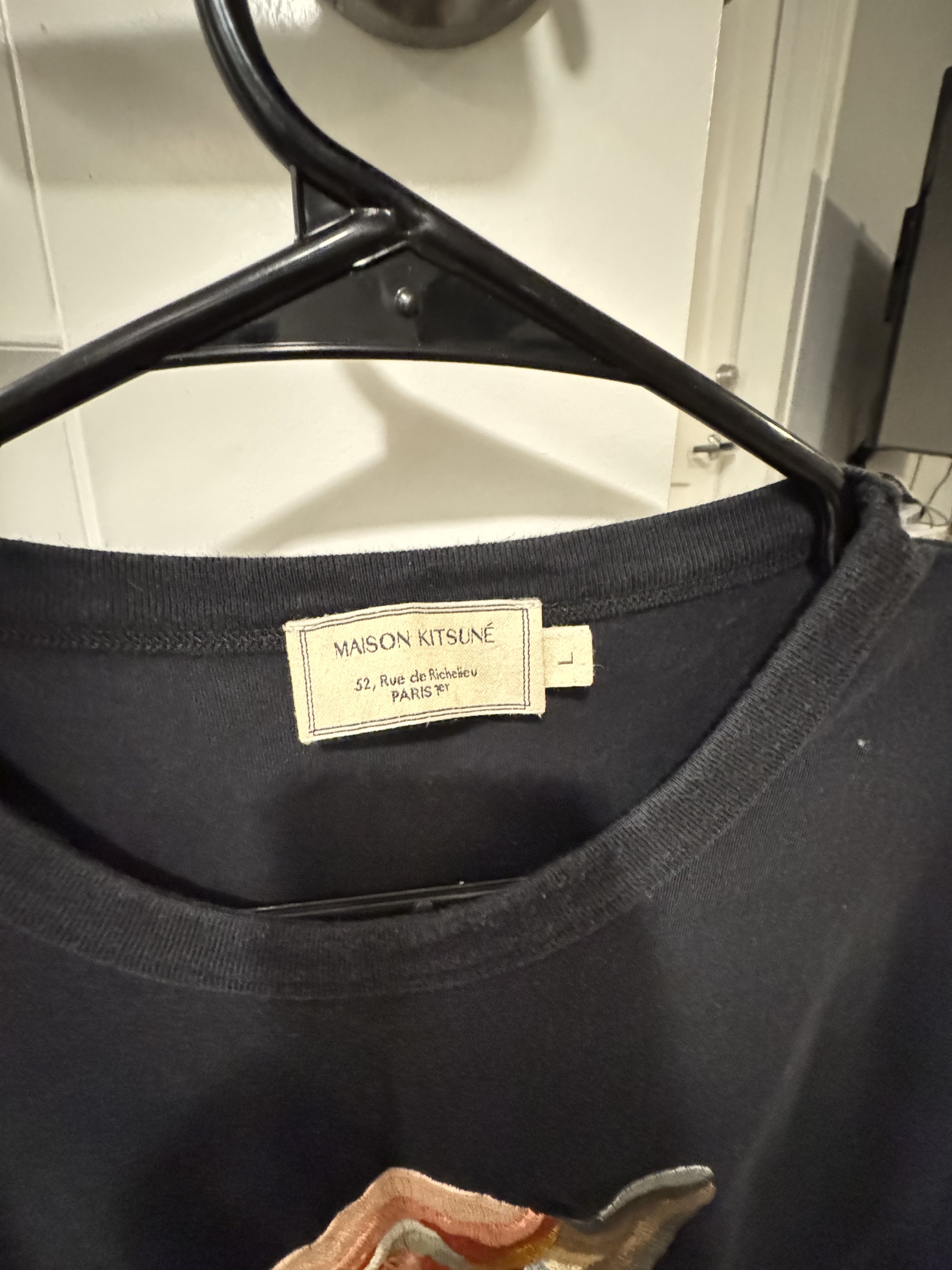 Maison Kitsune Maison Kitsune Big Embroidery Tee Size L / US 10 / IT 46 - 3 Thumbnail