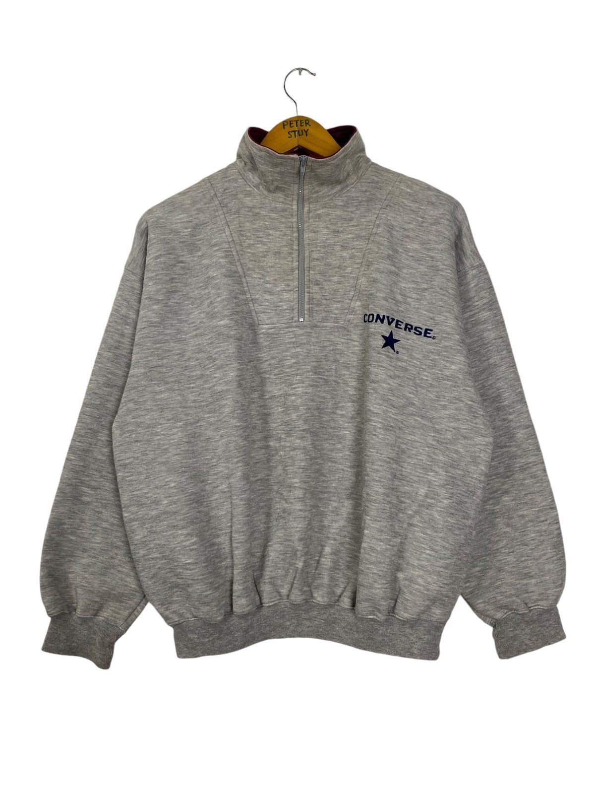 Converse × Vintage Vintage 90s Converse Sweater Size US M / EU 48-50 / 2 - 1 Thumbnail