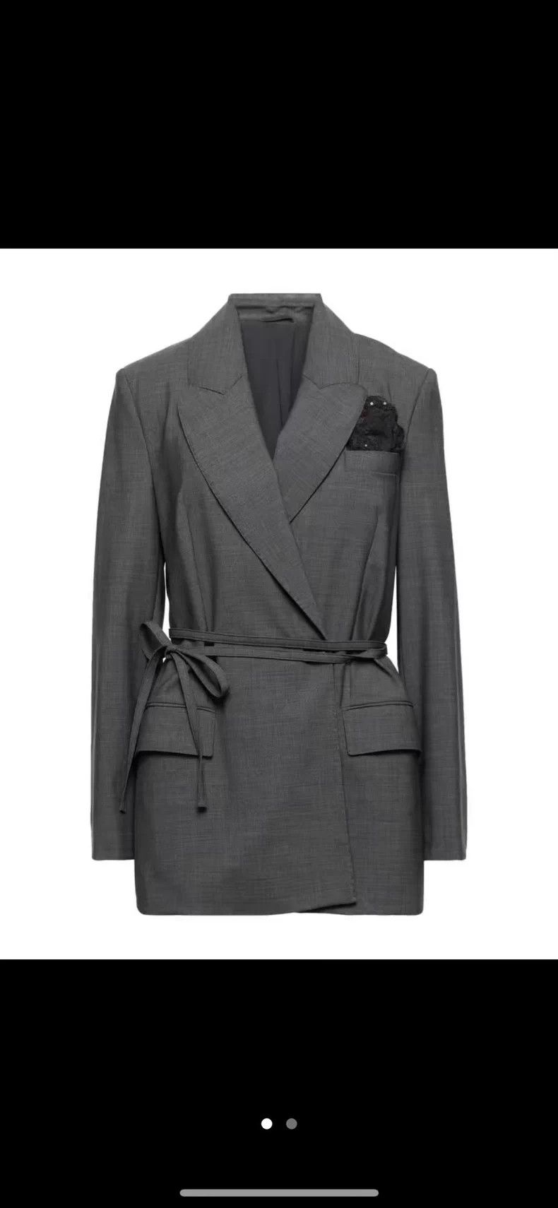 Brunello Cucinelli Brunello Cucinelli Wool Blazer with Scarf Size M / US 6-8 / IT 42-44 - 1 Thumbnail