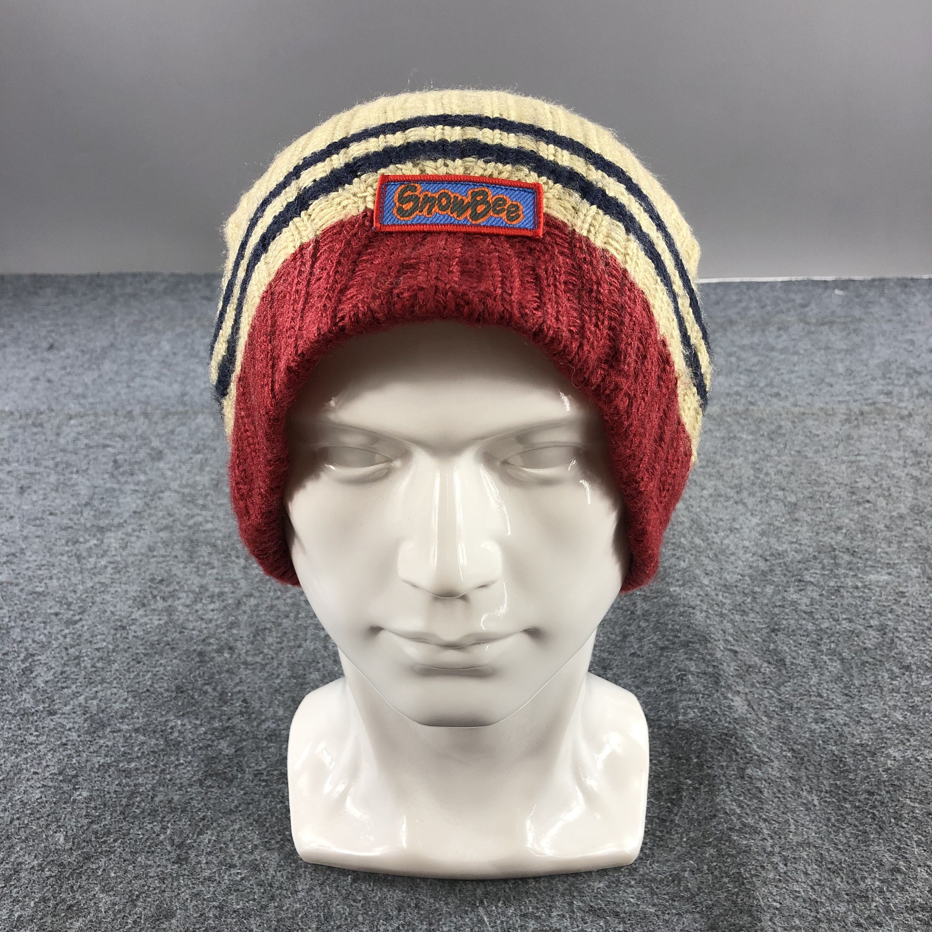 Vintage Snow Bee Snowcap Beanie Snow Hat B198 Size ONE SIZE - 1 Thumbnail