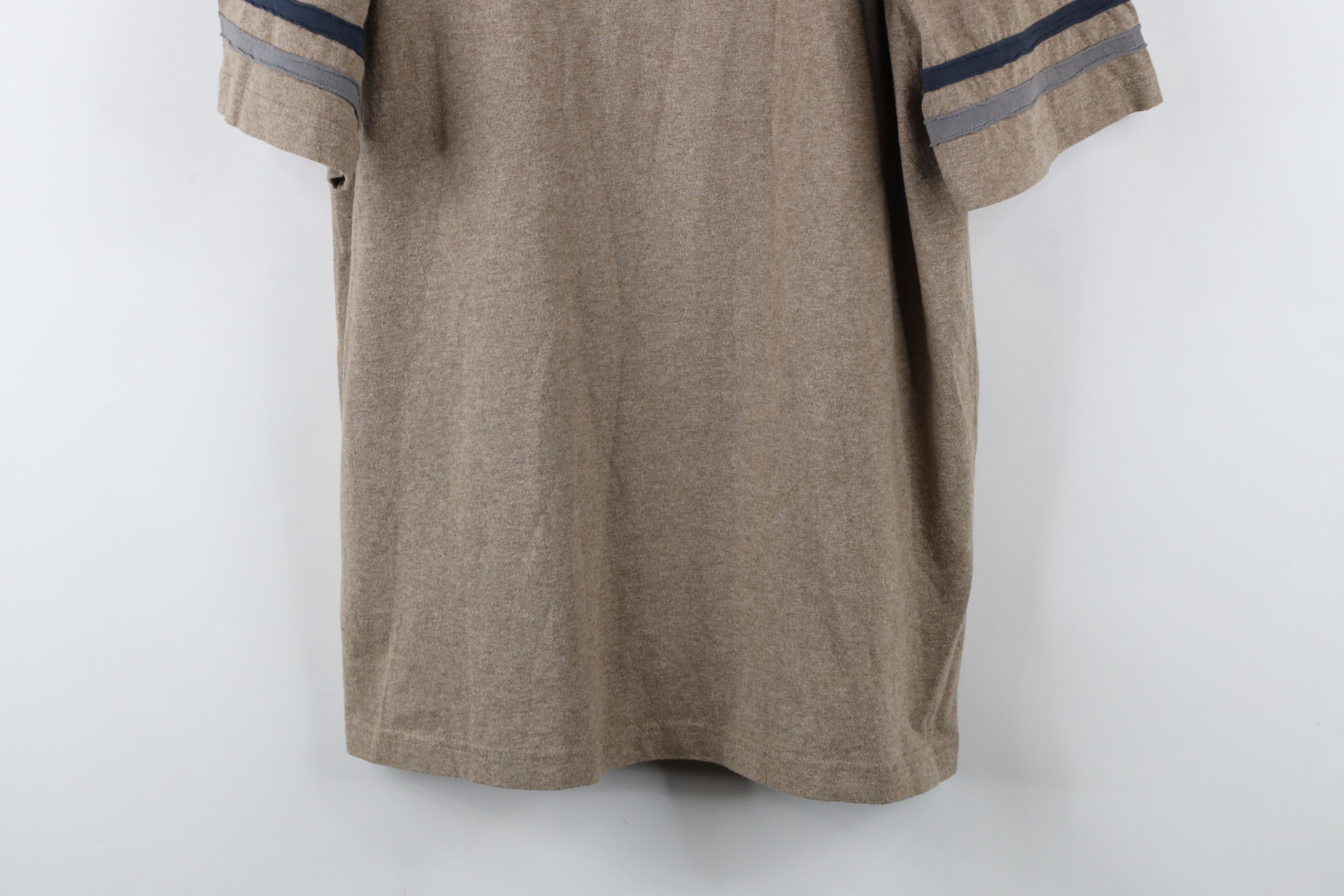 Vintage Vintage 90s Streetwear Striped Short Sleeve T-Shirt Brown Size US M / EU 48-50 / 2 - 3 Thumbnail