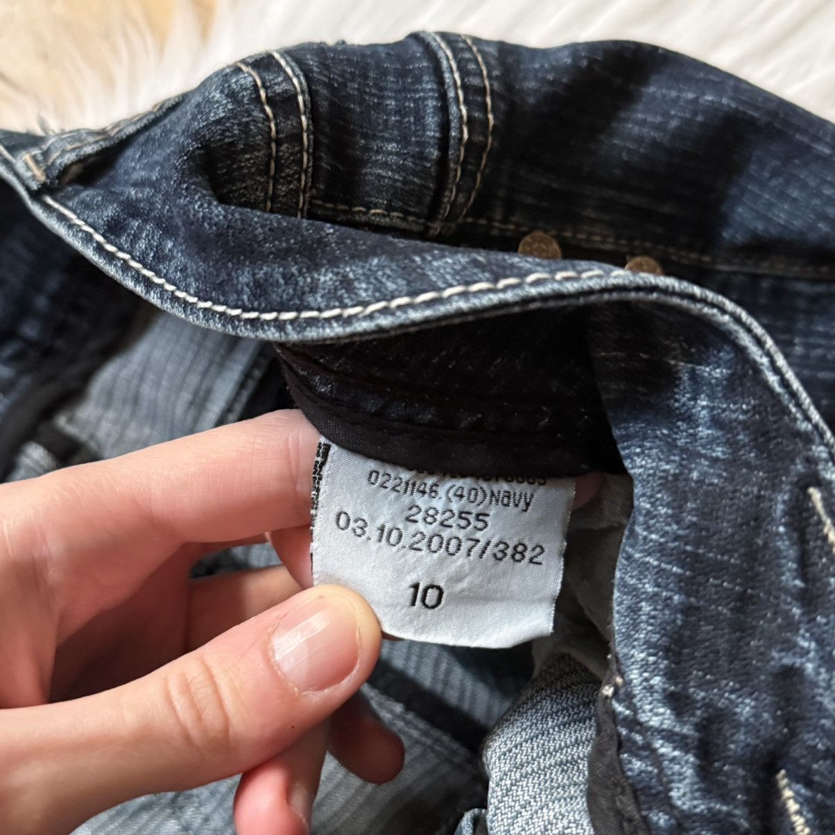 If Six Was Nine 📌 Vintage Y2K Washed Flared Low Rise LGB Jeans Size 32" / US 10 / IT 46 - 13 Thumbnail