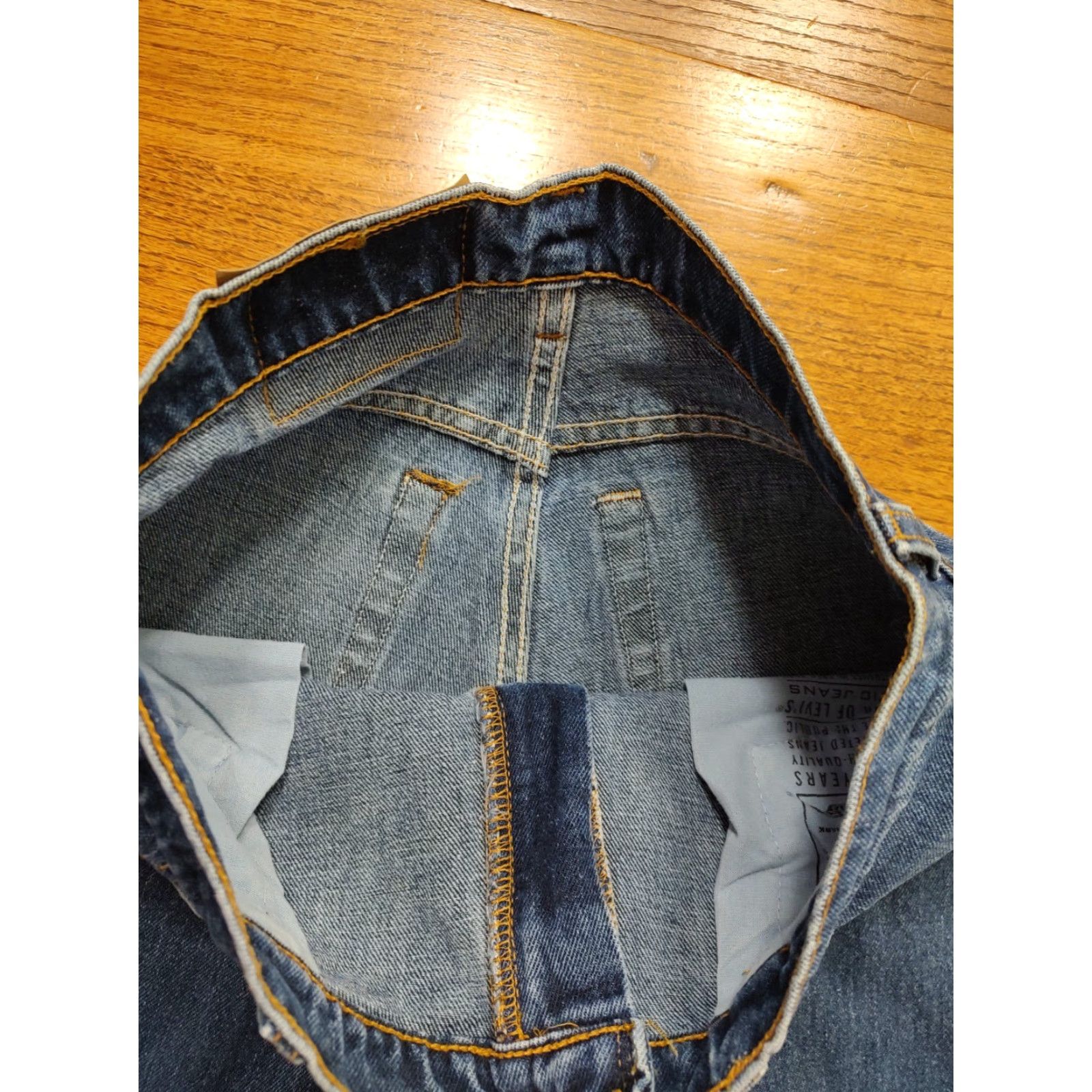Levi's VINTAGE Levi's 550 Jeans Womens 29x33 3 High Waist Relaxed Tapered 100% Cotton Blue Denim 5-Pocket 90s USA Retro Modern Fit Womens Size 29" - 6 Thumbnail