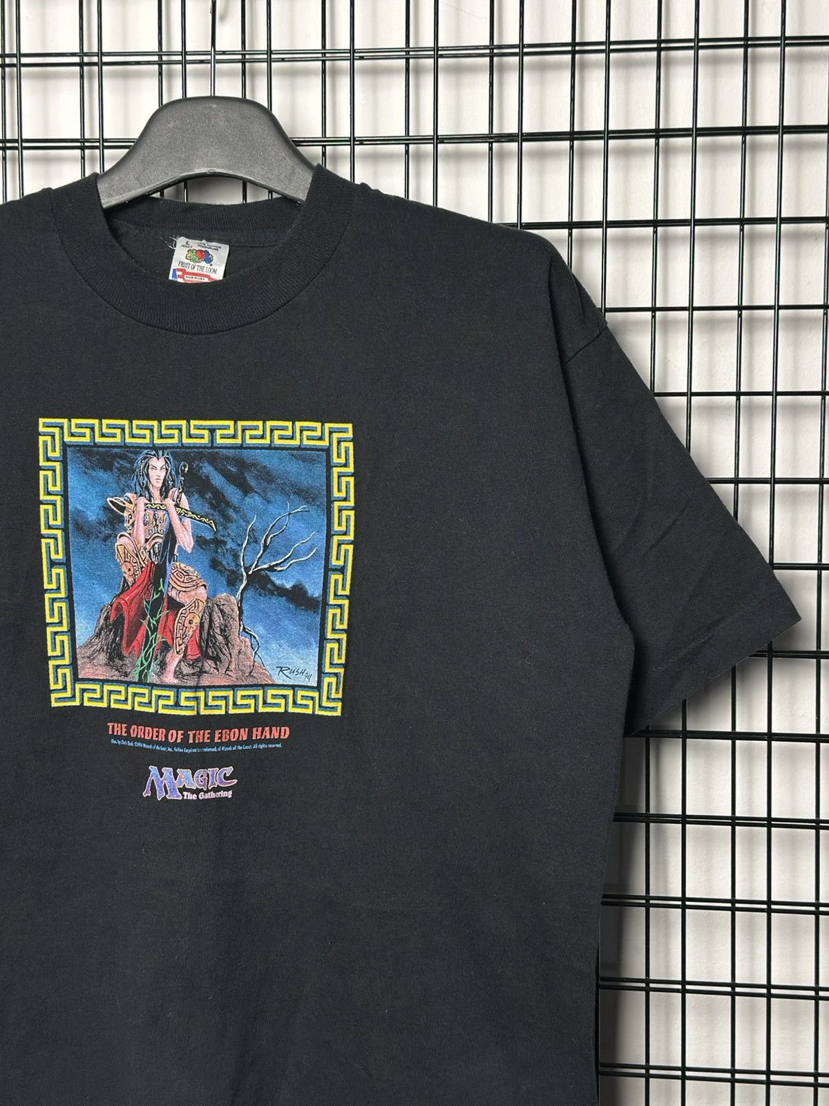 Vintage vintage 1994 Magic: The Gathering "Order of the Ebon Hand" Size US L / EU 52-54 / 3 - 3 Thumbnail