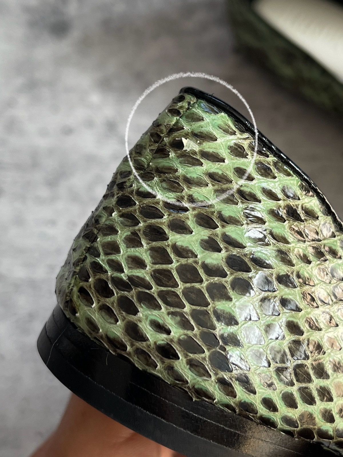 Kenzo Kenzo Green Loafers Size 35 - Snake Skin Effect with Tiger Size US 4 / IT 34 - 6 Thumbnail
