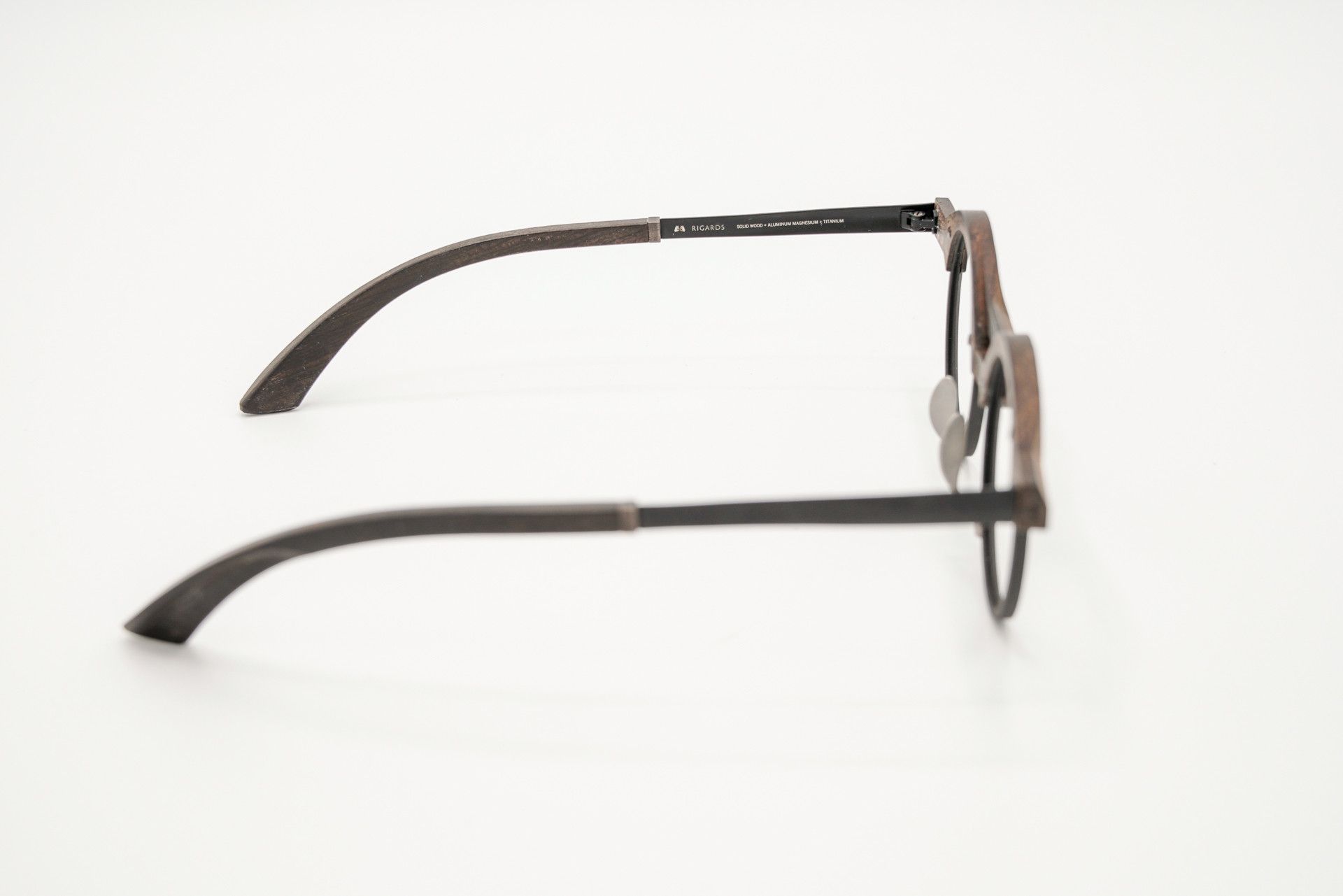 Rigards RIGARDS RG2046WD Blackwood Titanium Round Eyewear – Unworn Size ONE SIZE - 9 Thumbnail