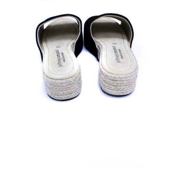 Jeffrey Campbell Jeffrey Campbell Black Suede Espadrille Slip-On Platform San Size US 8 / IT 38 - 7 Thumbnail
